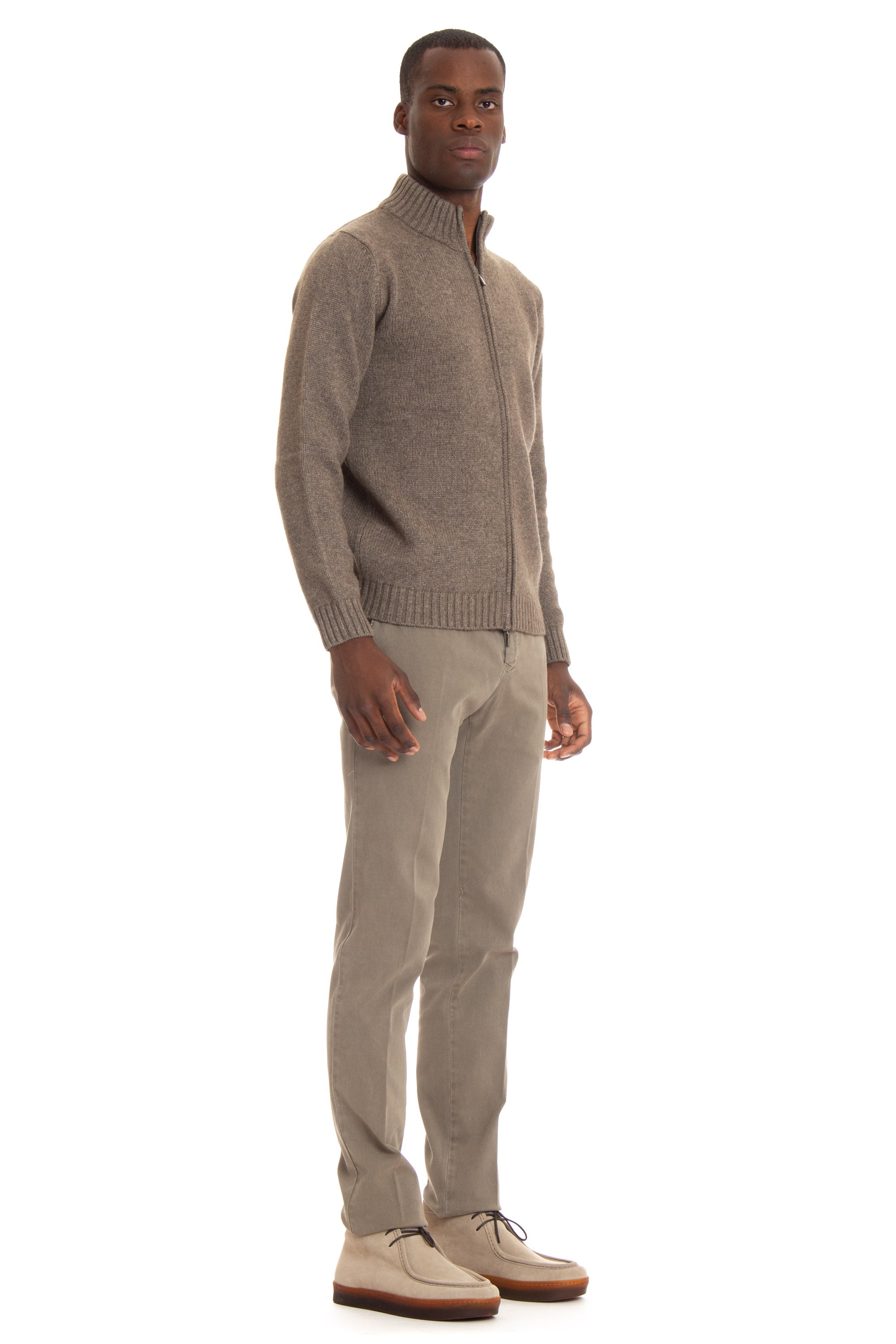 4-thread wool-cashmere blouson