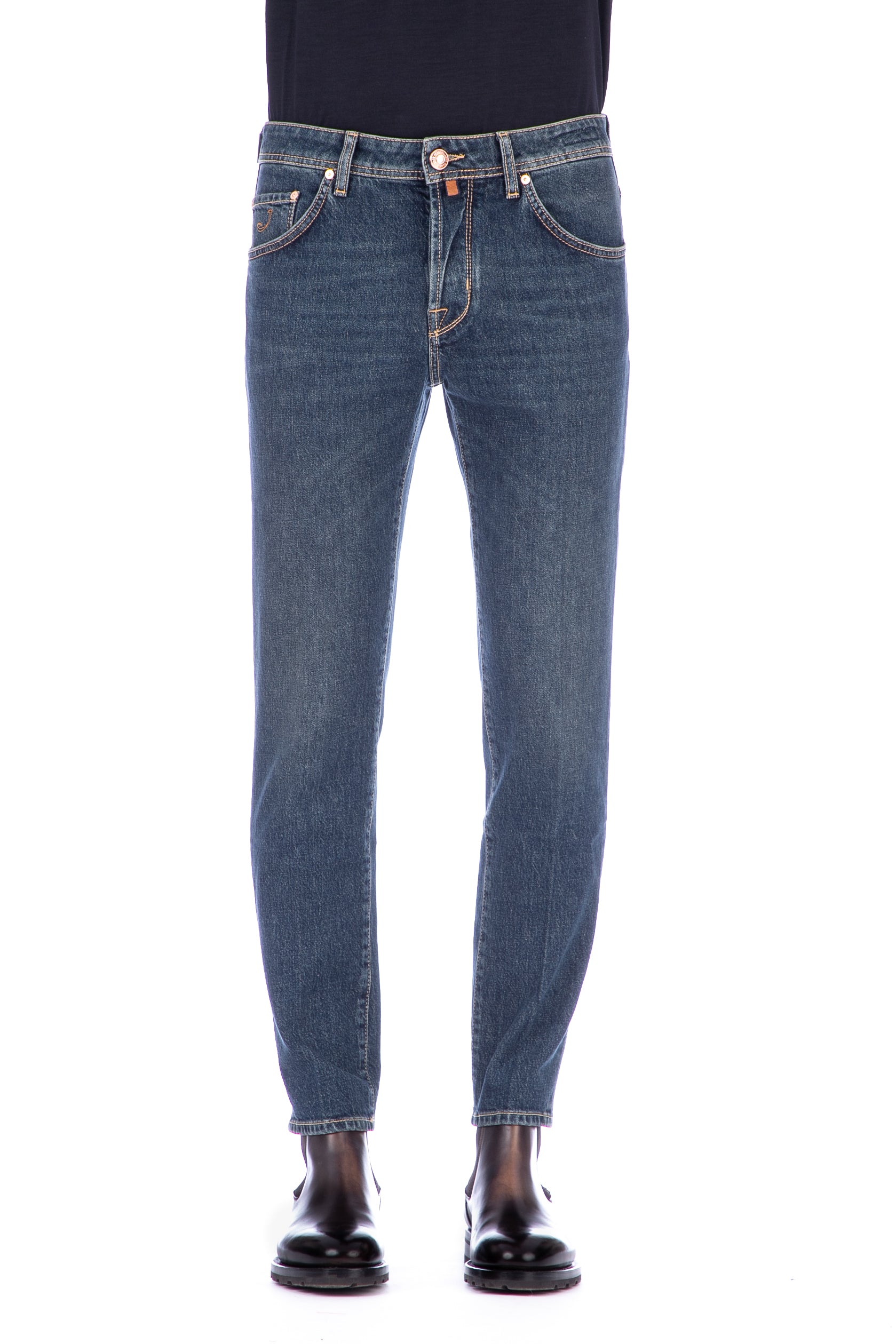 Scott fit suede label jeans