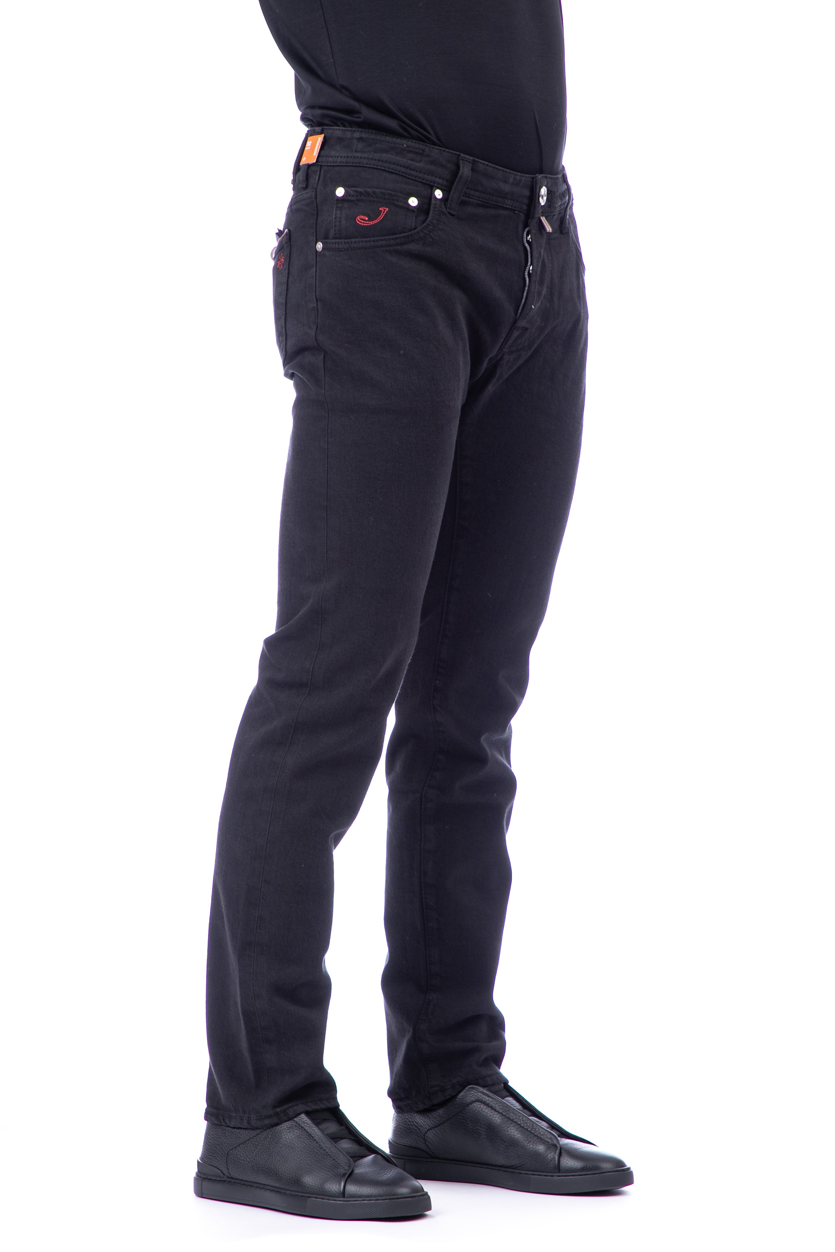 Schwarze Nick-Fit-Jeans in limitierter Auflage