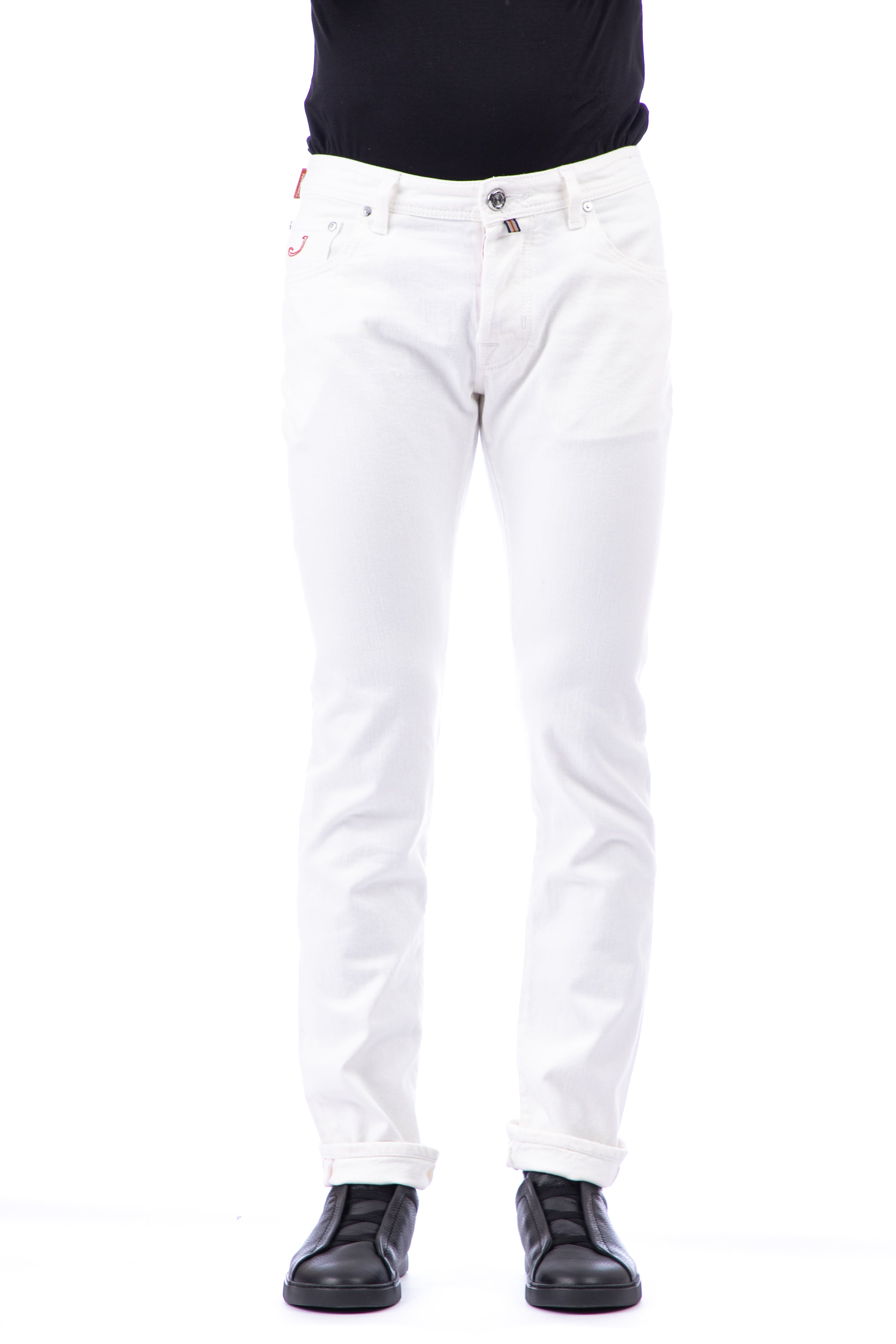 White limited edition nick fit jeans