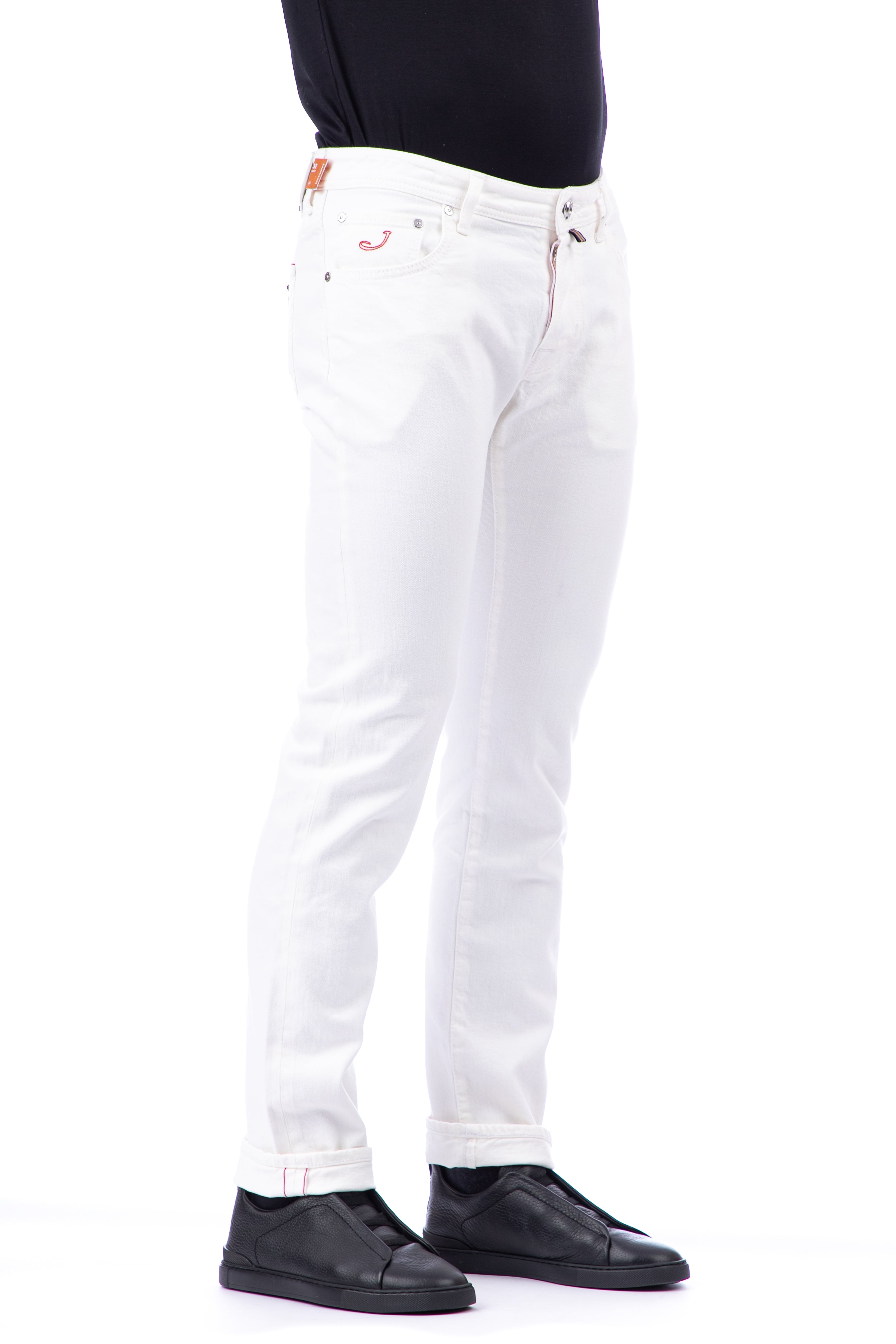 White limited edition nick fit jeans