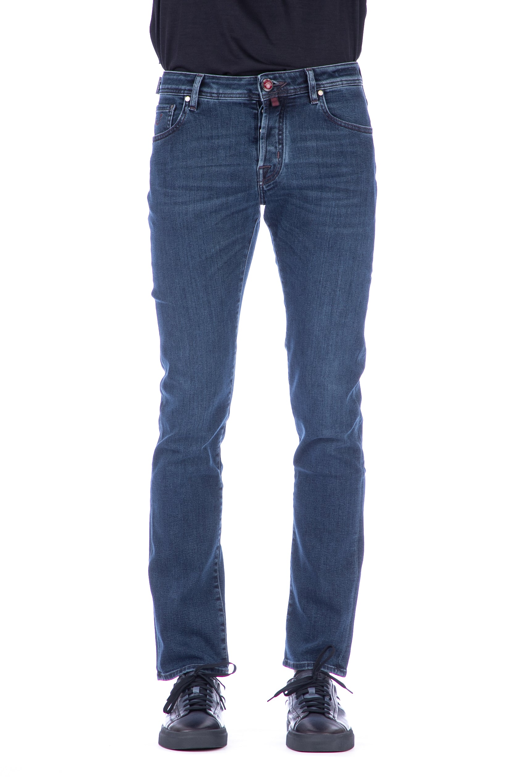 Cotone-lyocell jeans etichetta camoscio nick fit