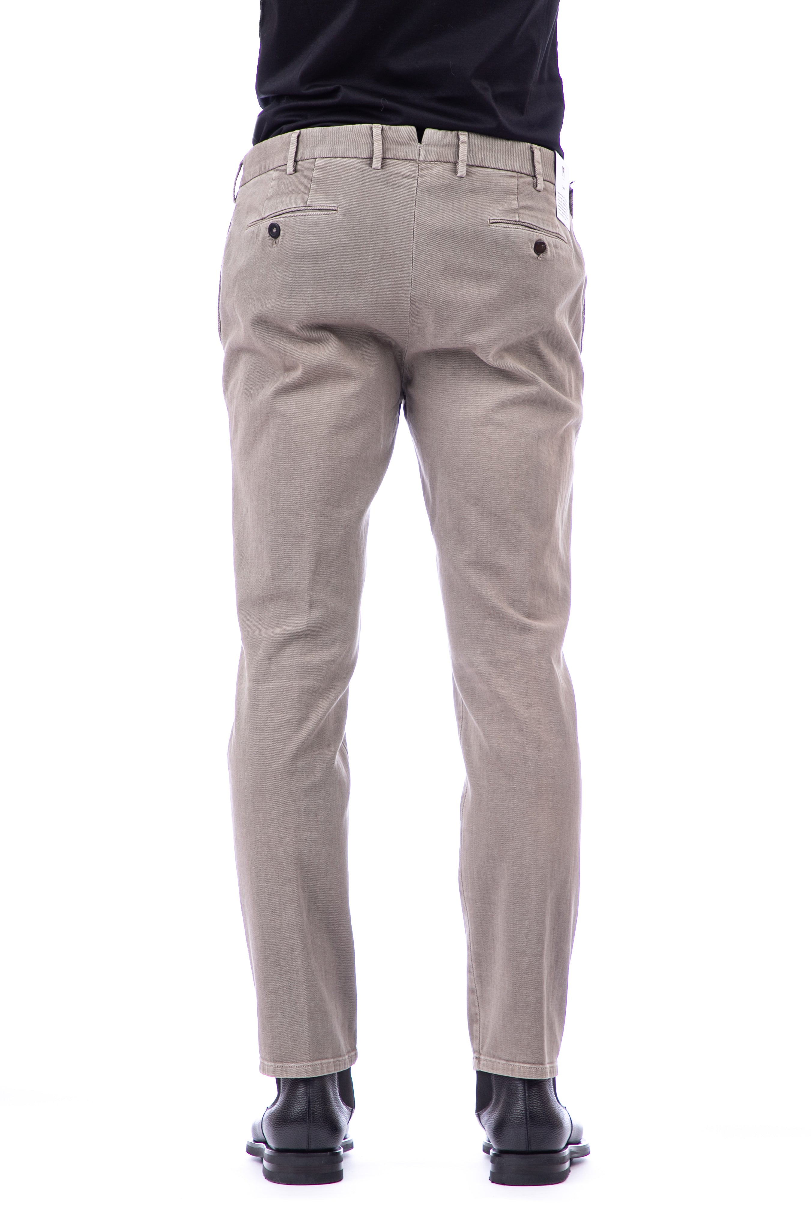 Pantalone in drill di cotone effetto vintage club fit