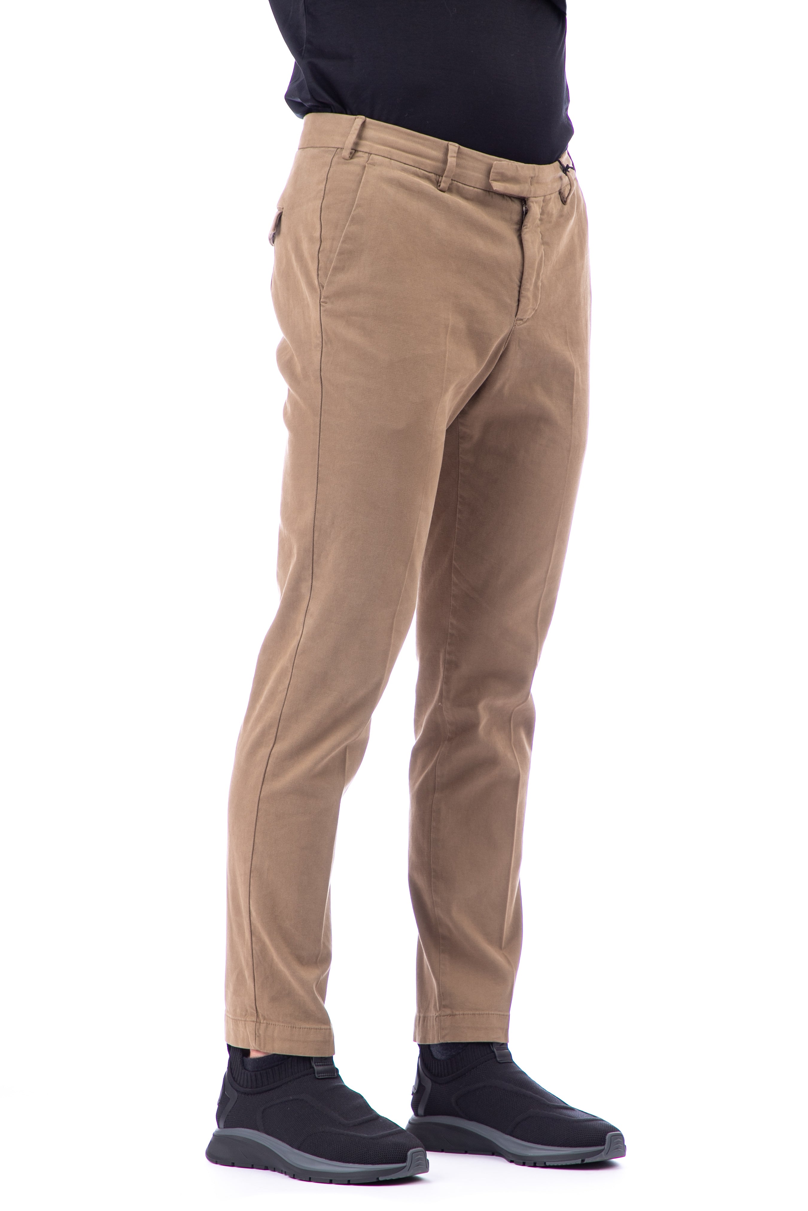 Pantalone in stretch twill di cotone master fit