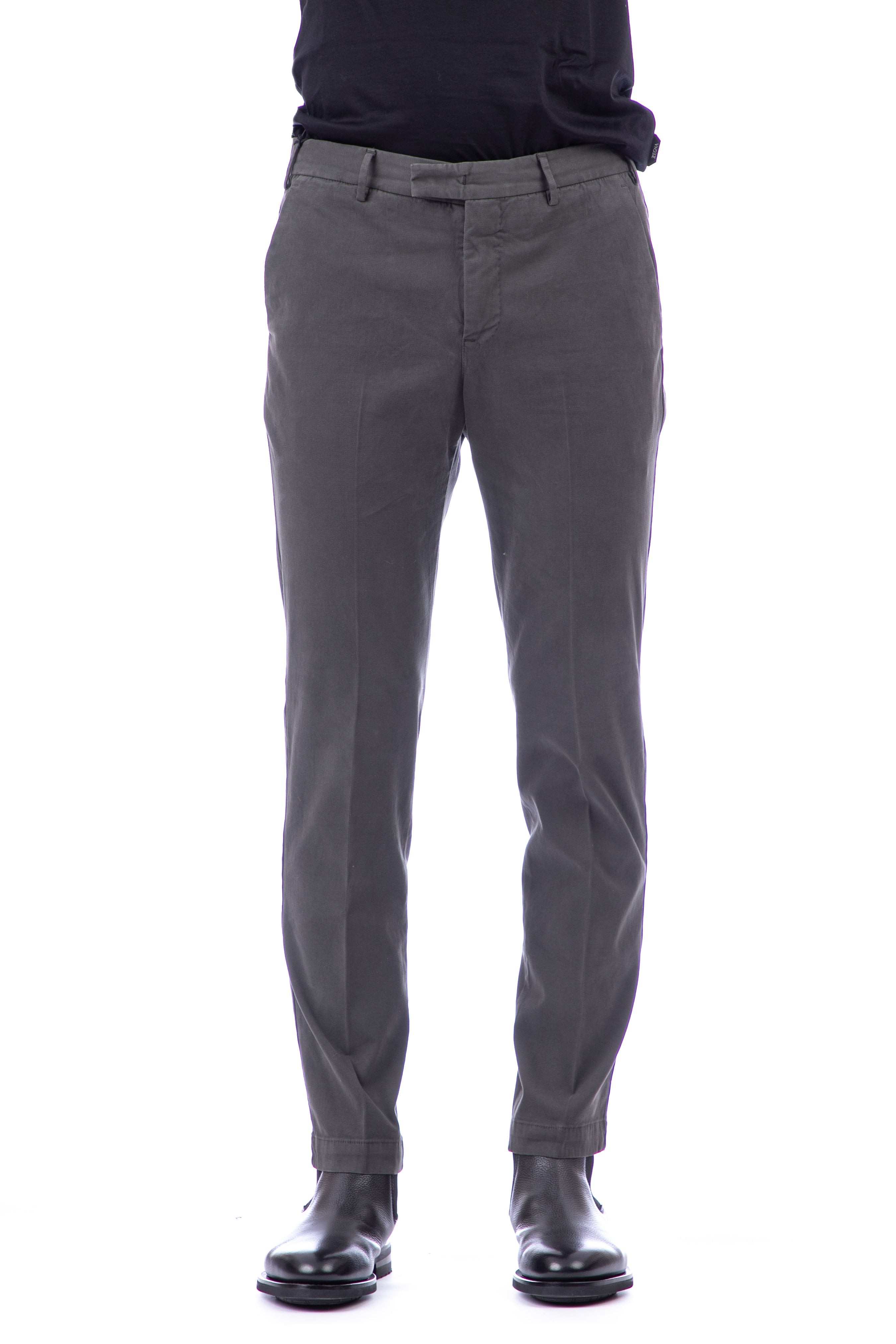 Pantalone in stretch twill di cotone master fit<BR/>