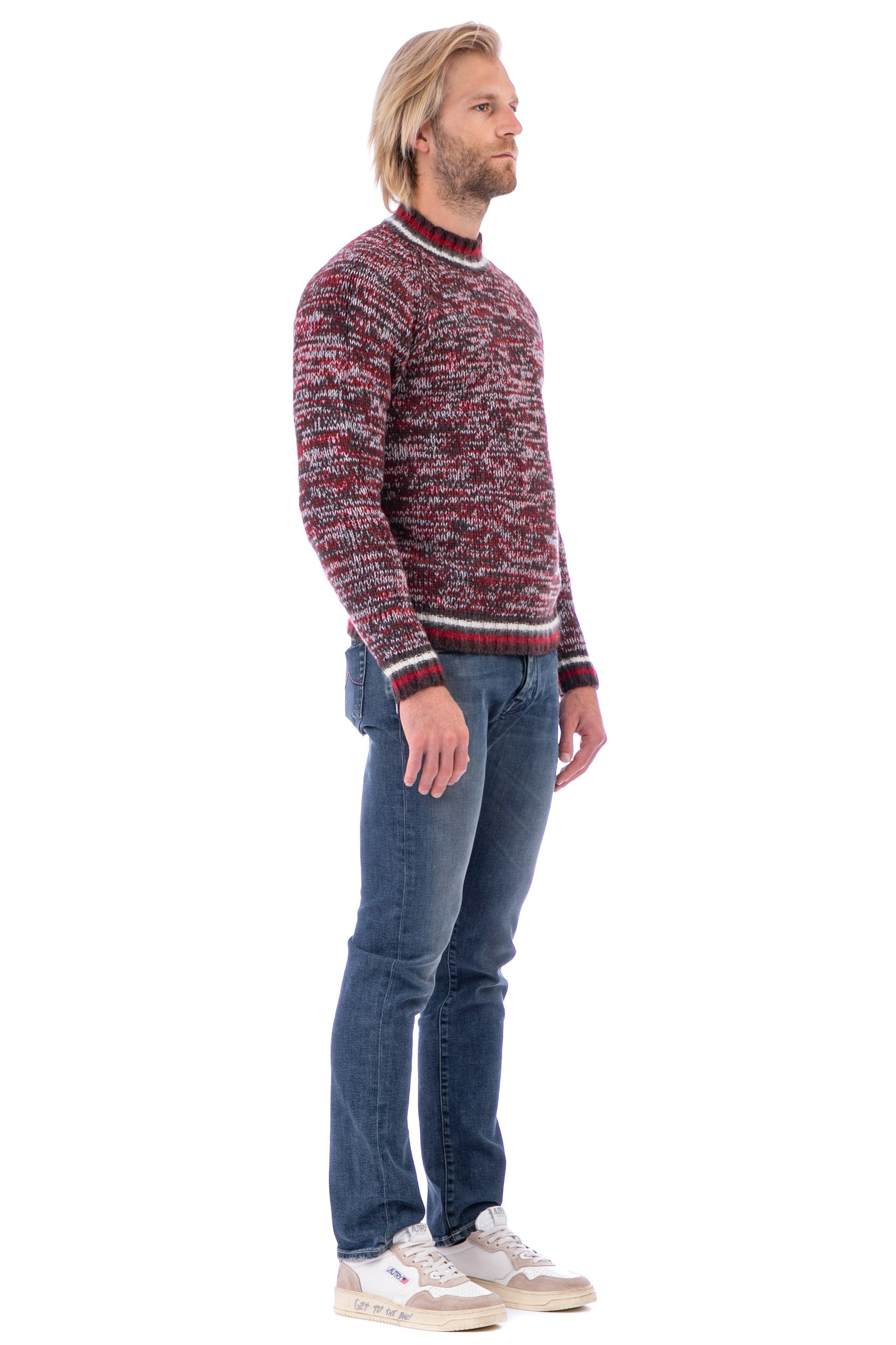 Lambswool crew neck sweater mod. alain delon