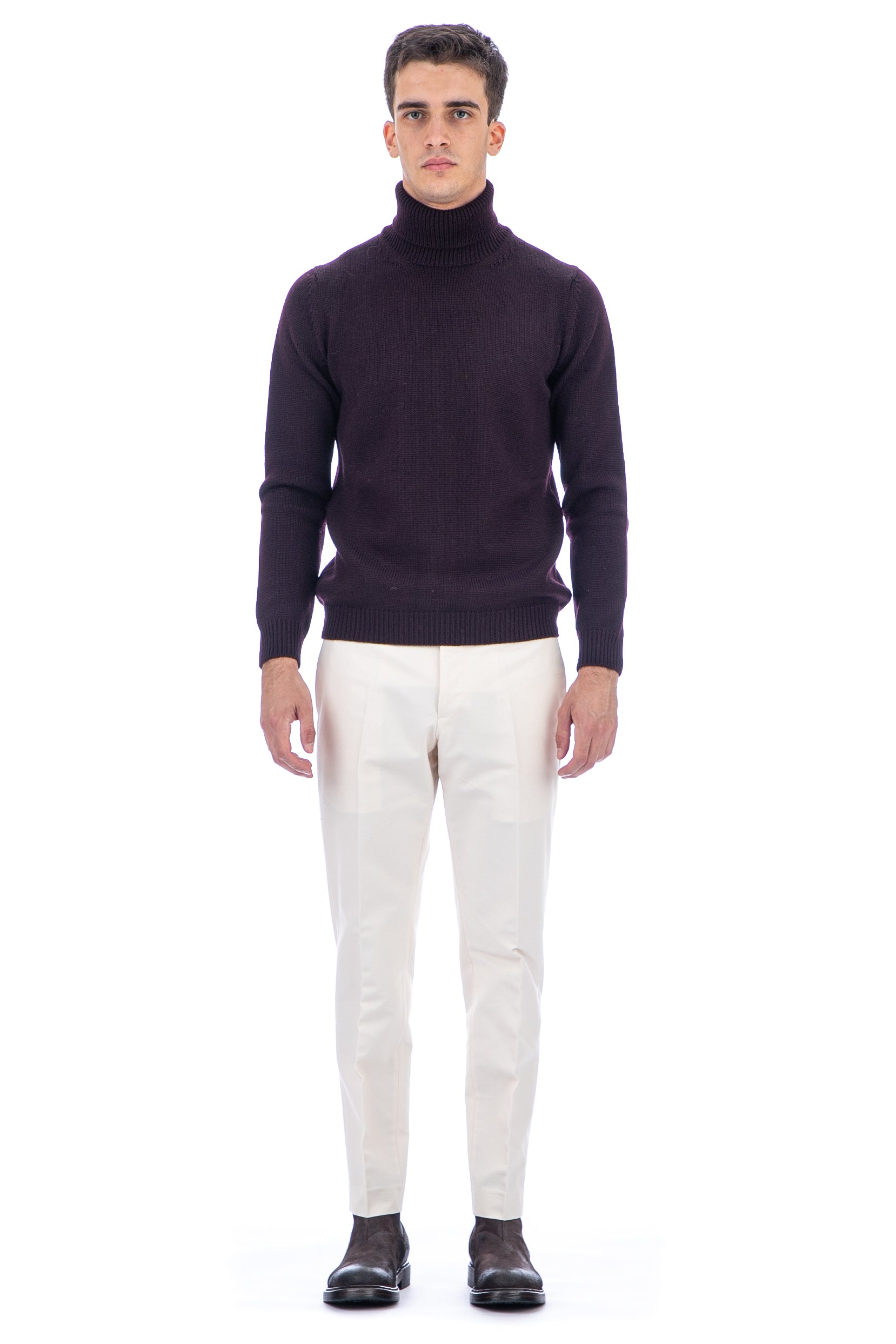 Merino wool turtleneck sweater