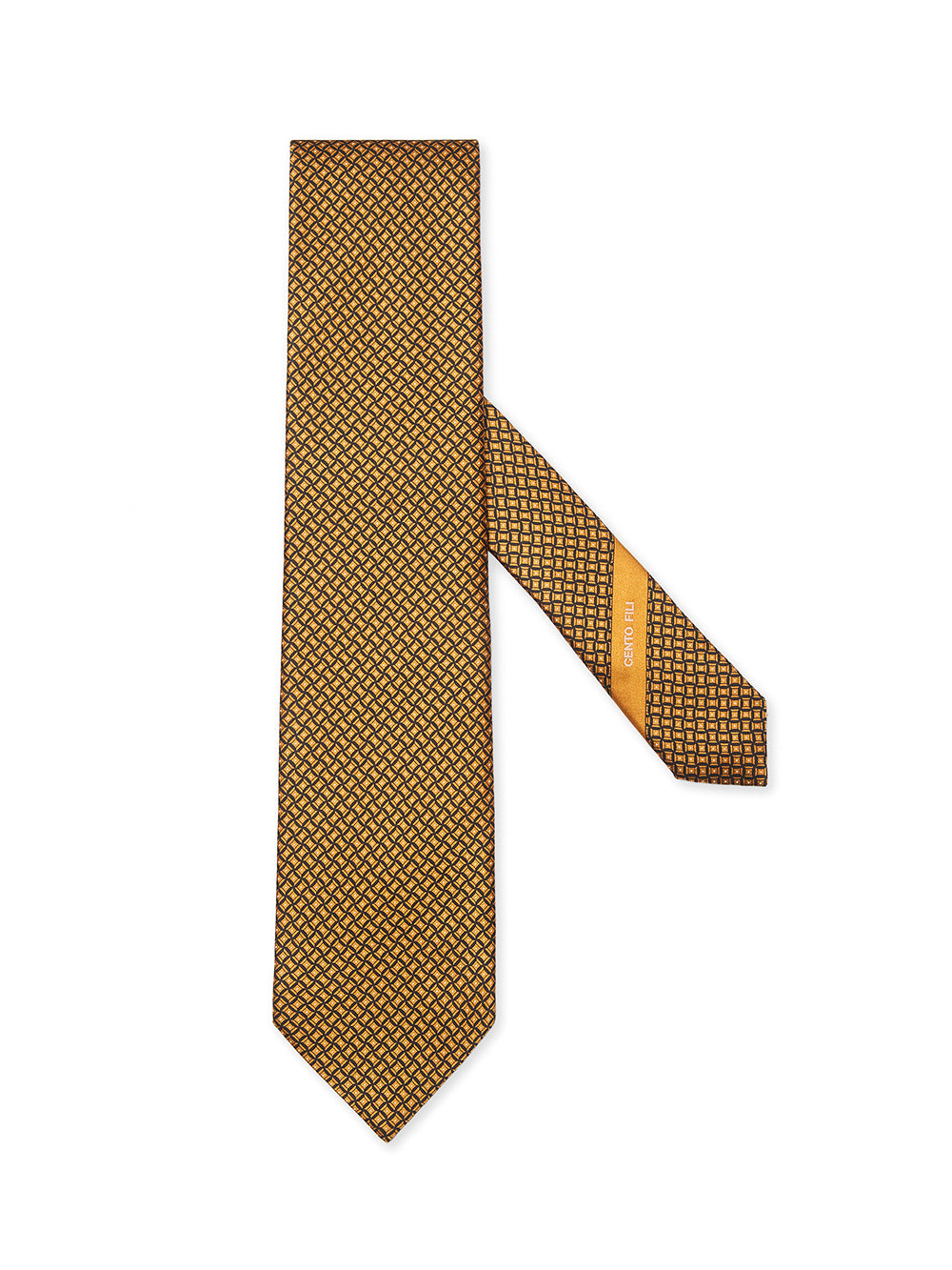 MICRO-PATTERN SILK TIE