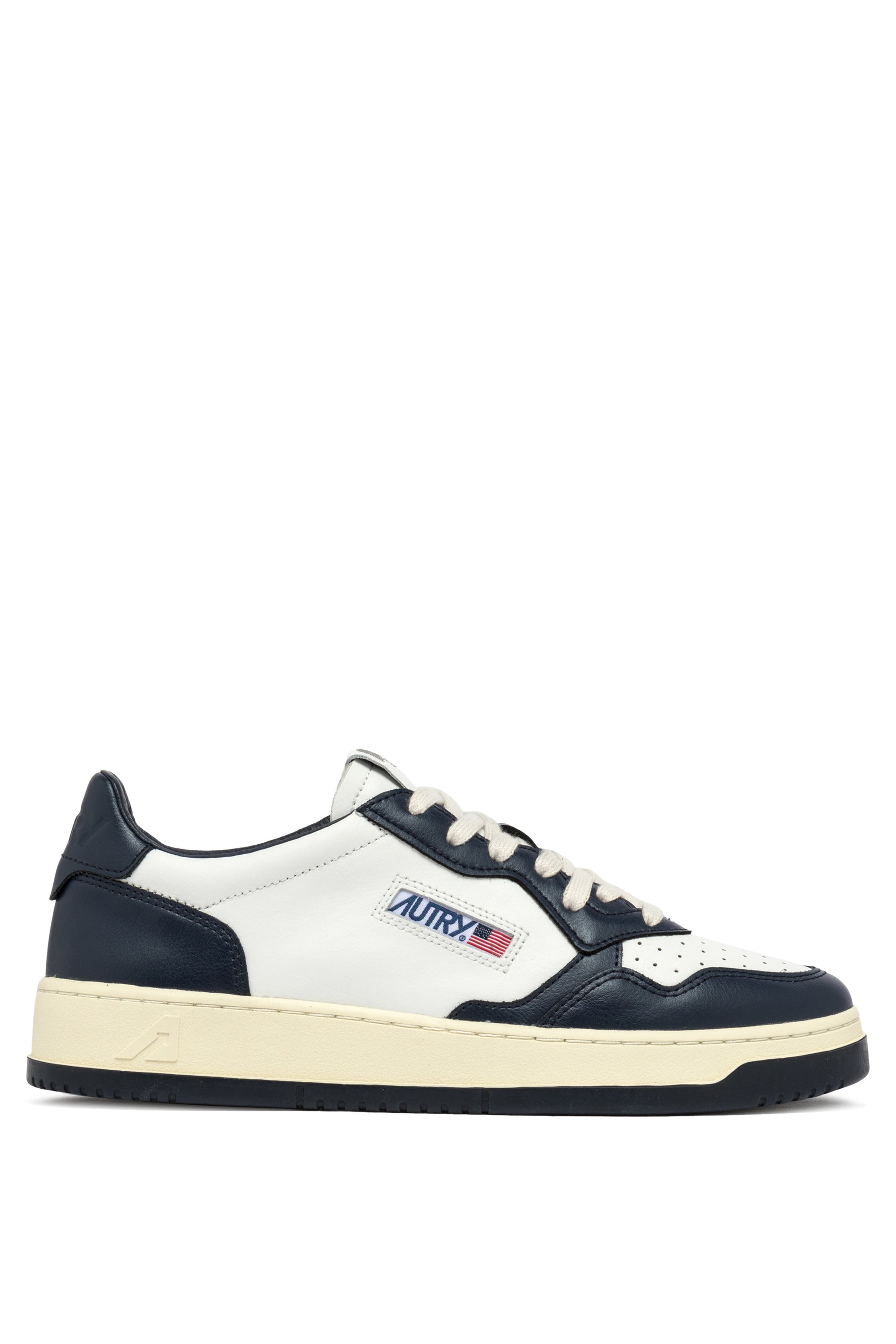 Autry Sneaker Medalist bicolor in pelle AULM - WB04 WHT/BLUE 