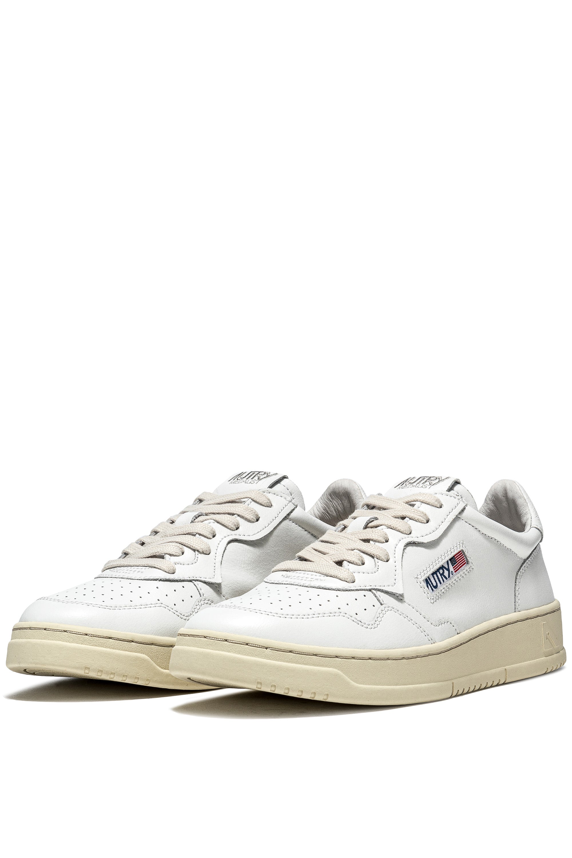 Autry Sneaker Medalist donna in pelle talloncino bianco AULW - LL15 WHT/WHT 