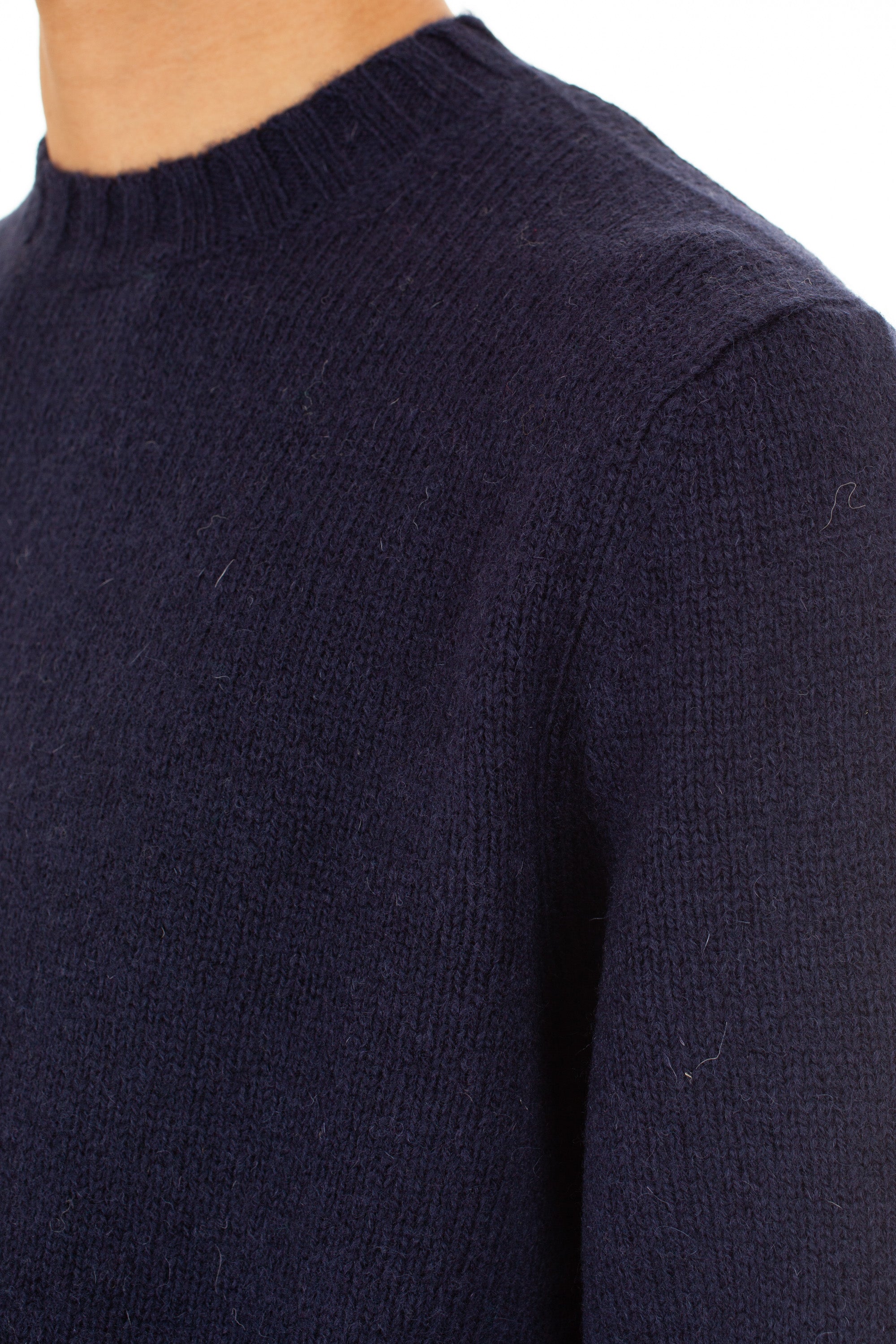 Shetland crew neck sweater