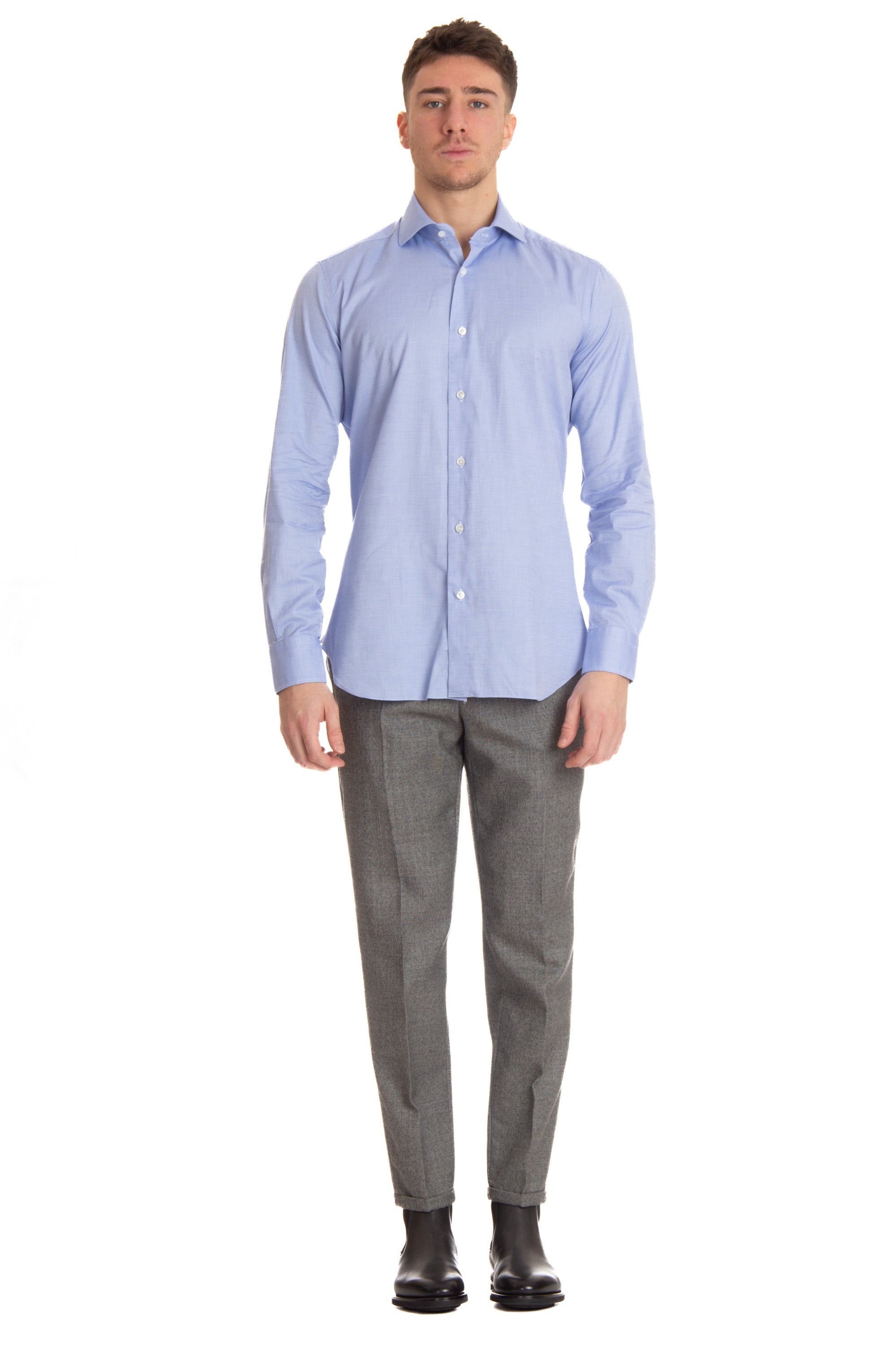 Tailored micro-check shirt from the Culto line
