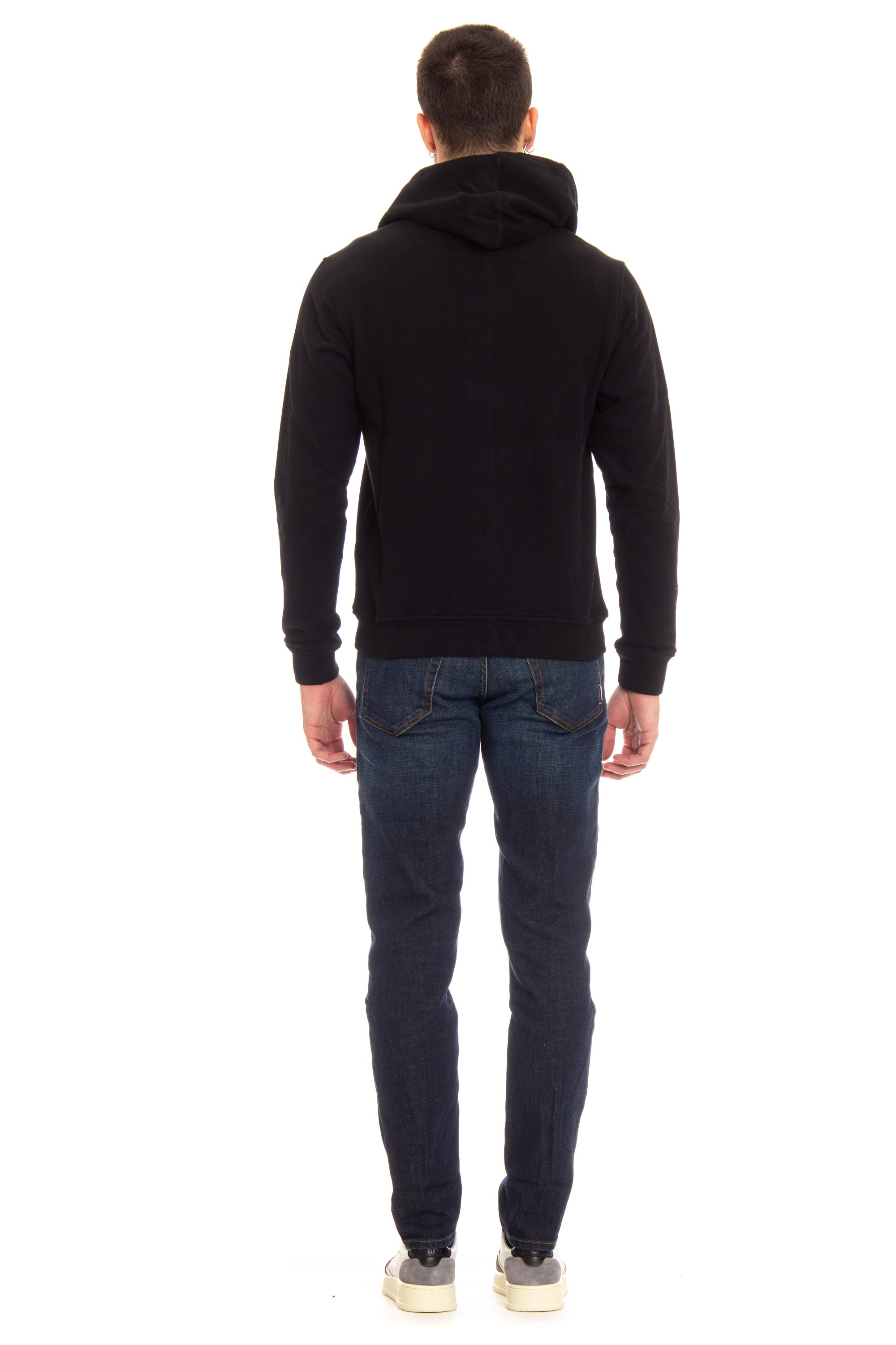 Full zip cotton sweatshirt