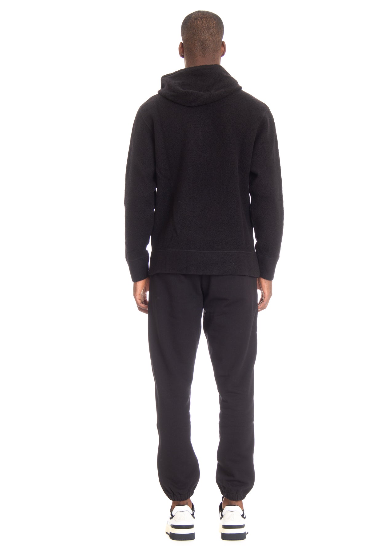 Felpa orsetto in lana con cappuccio e logo tono su tono CMSS321A 006619G999 CP Company