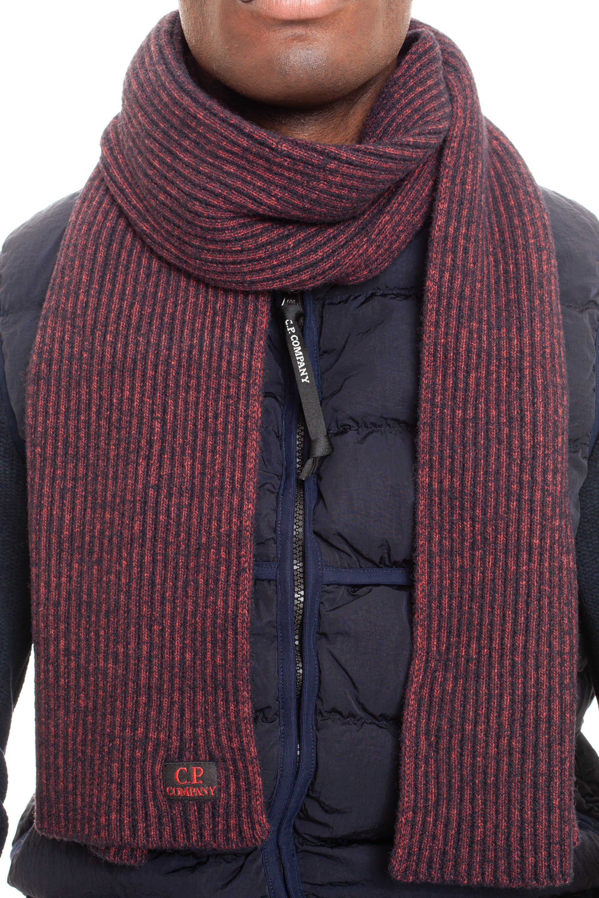 Ribbed wool scarf