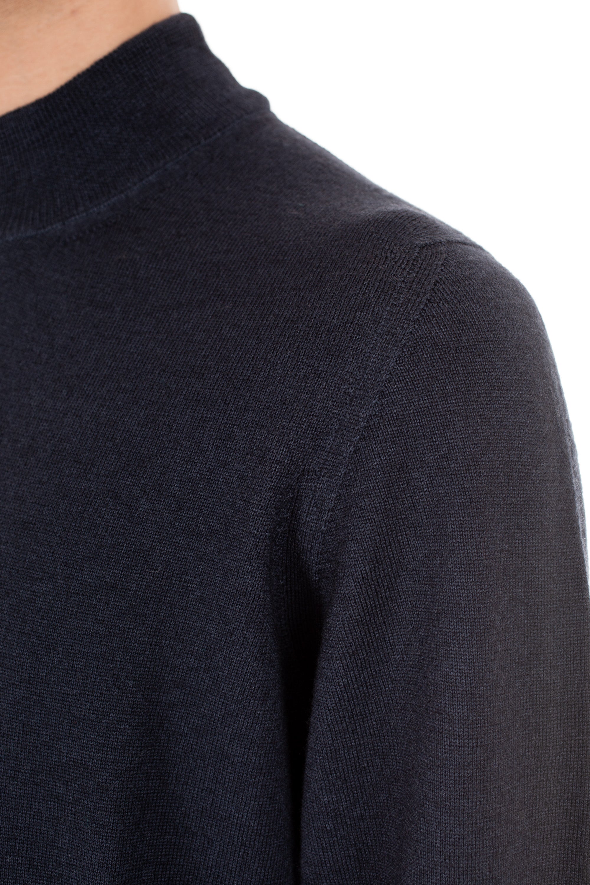 Mock neck sweater in frosted wool