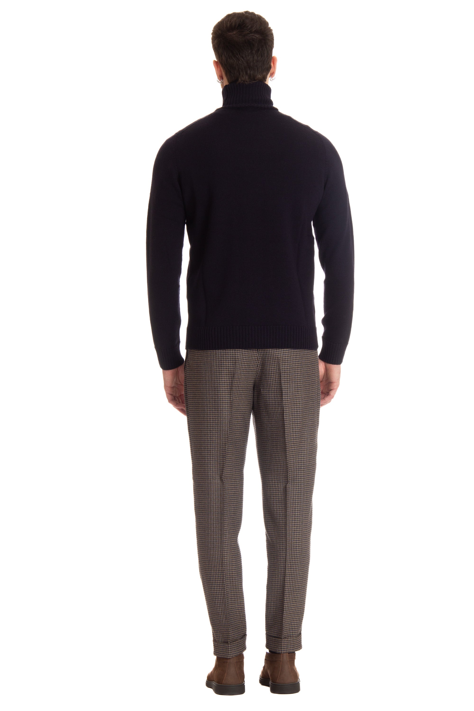 Turtleneck sweater in 7 gauge merino wool