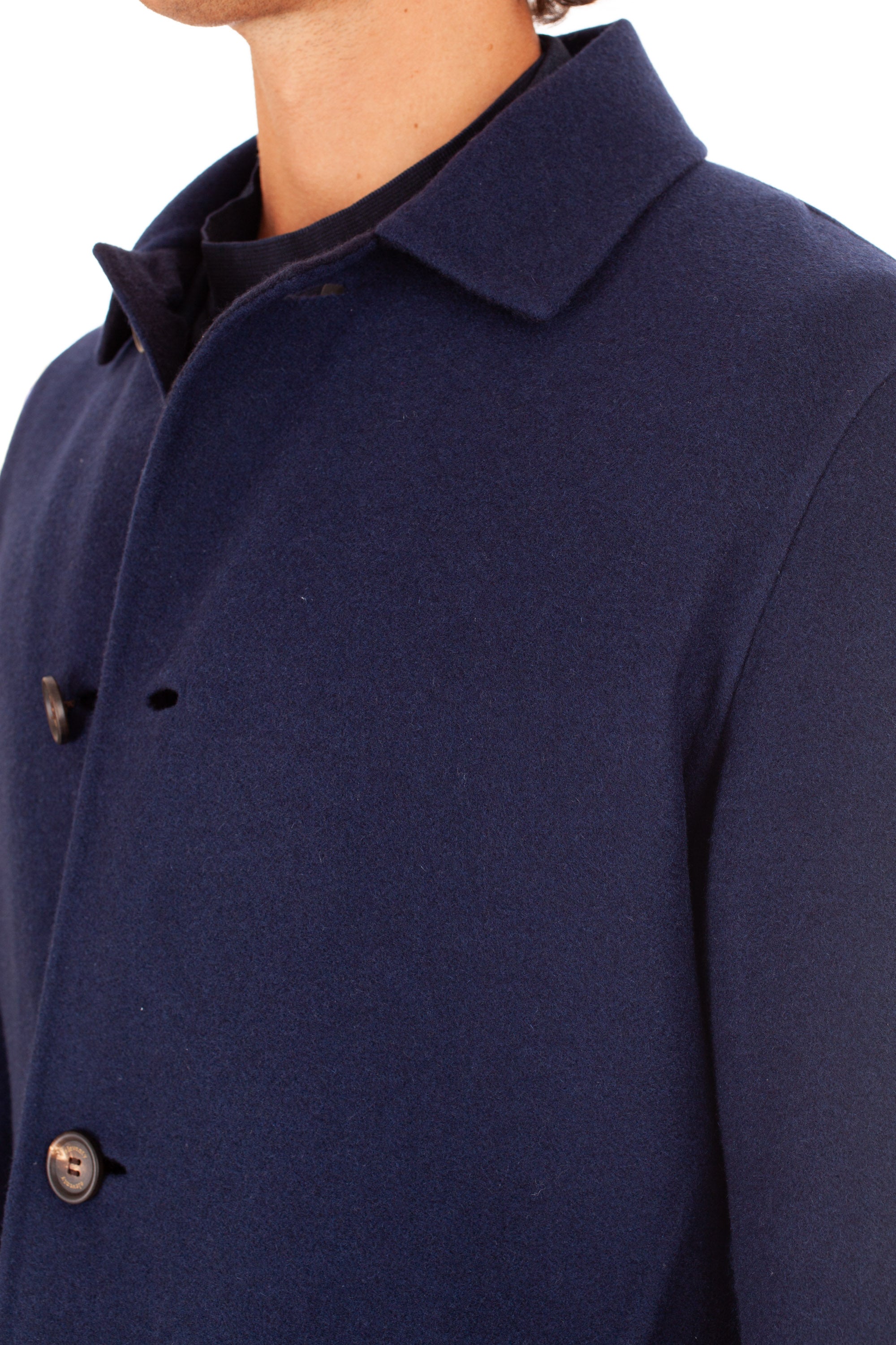 Cappotto reversibile in double di cashmere