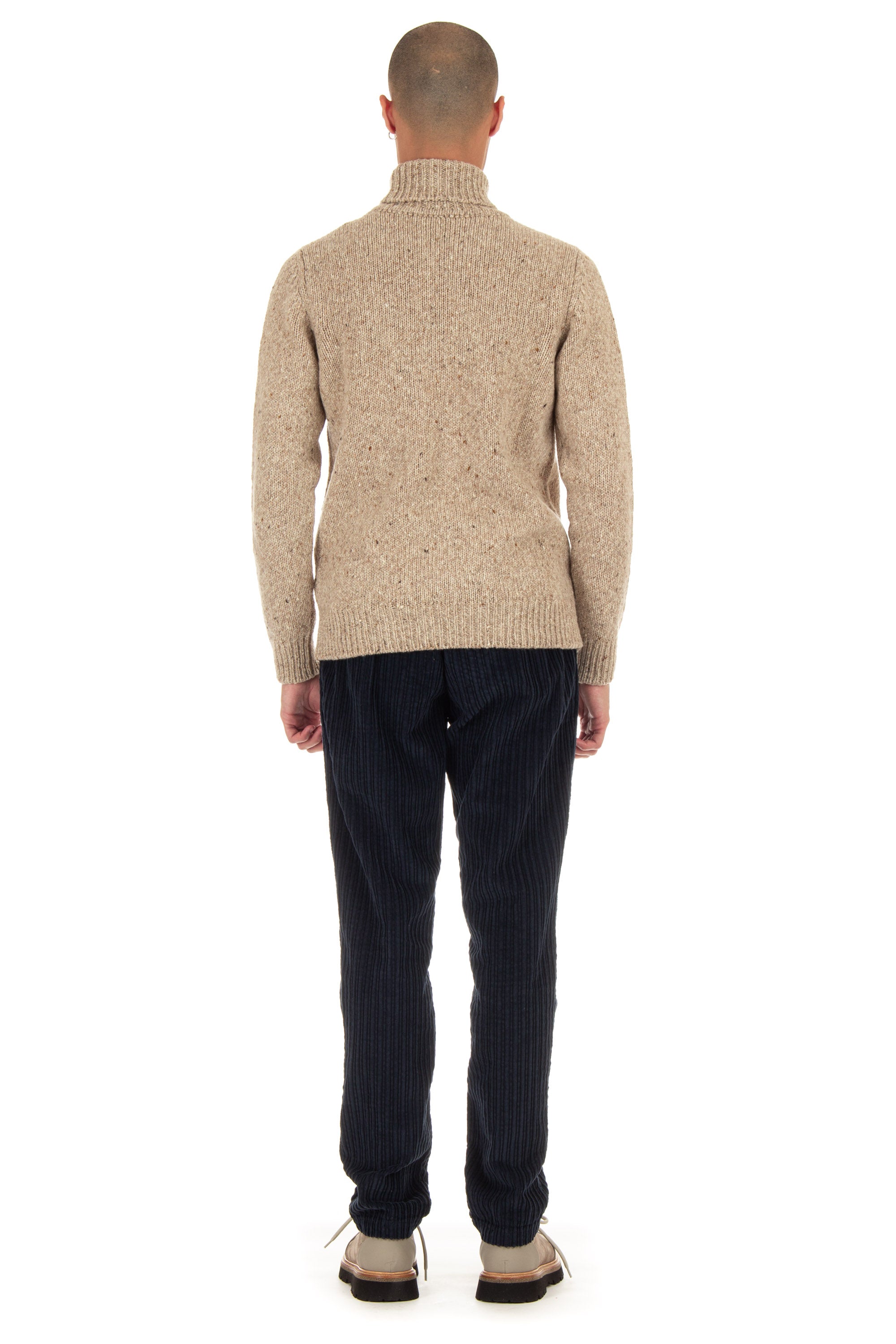 Mouline' wool-cashmere turtleneck