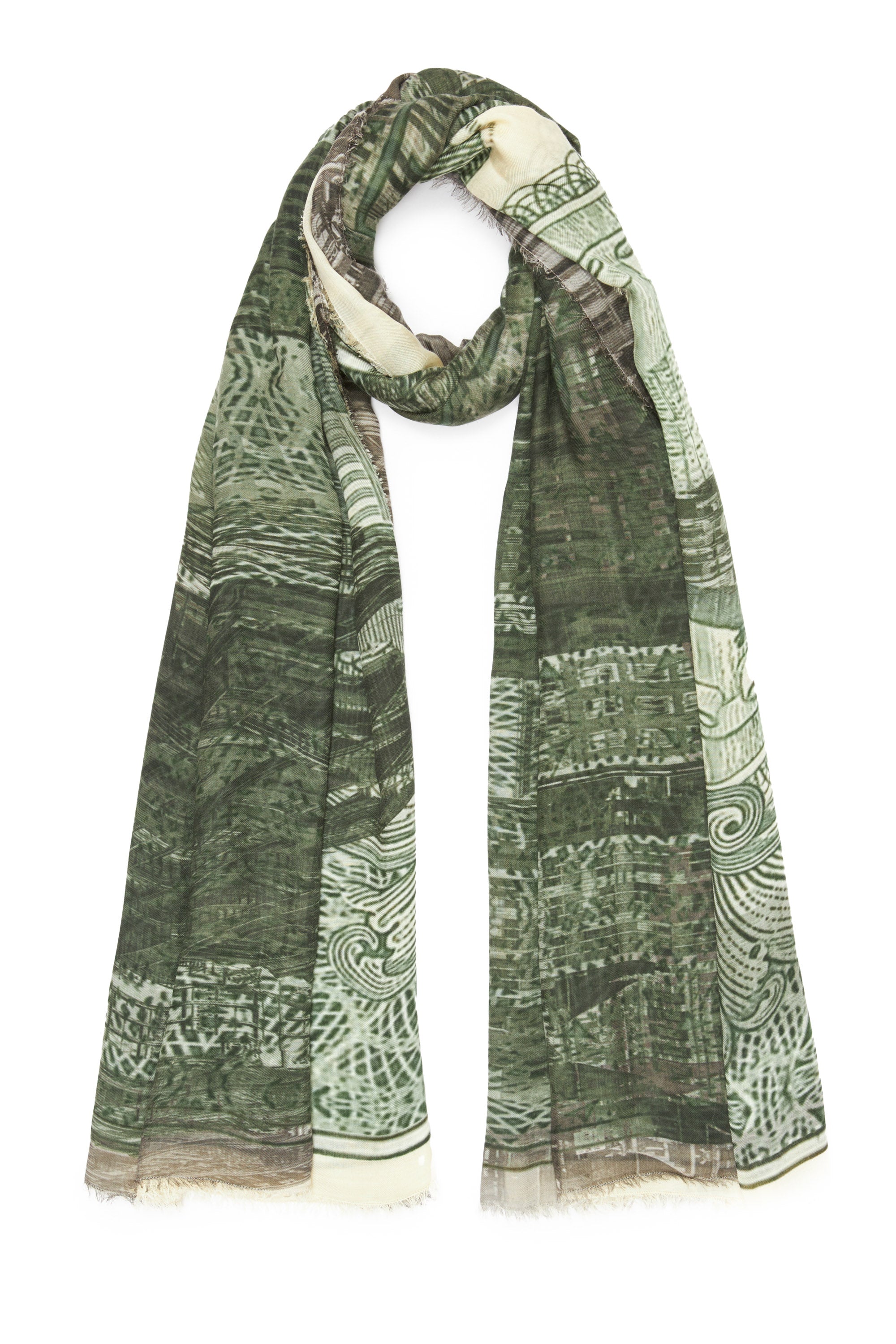Dollar scarf in modal-cashmere