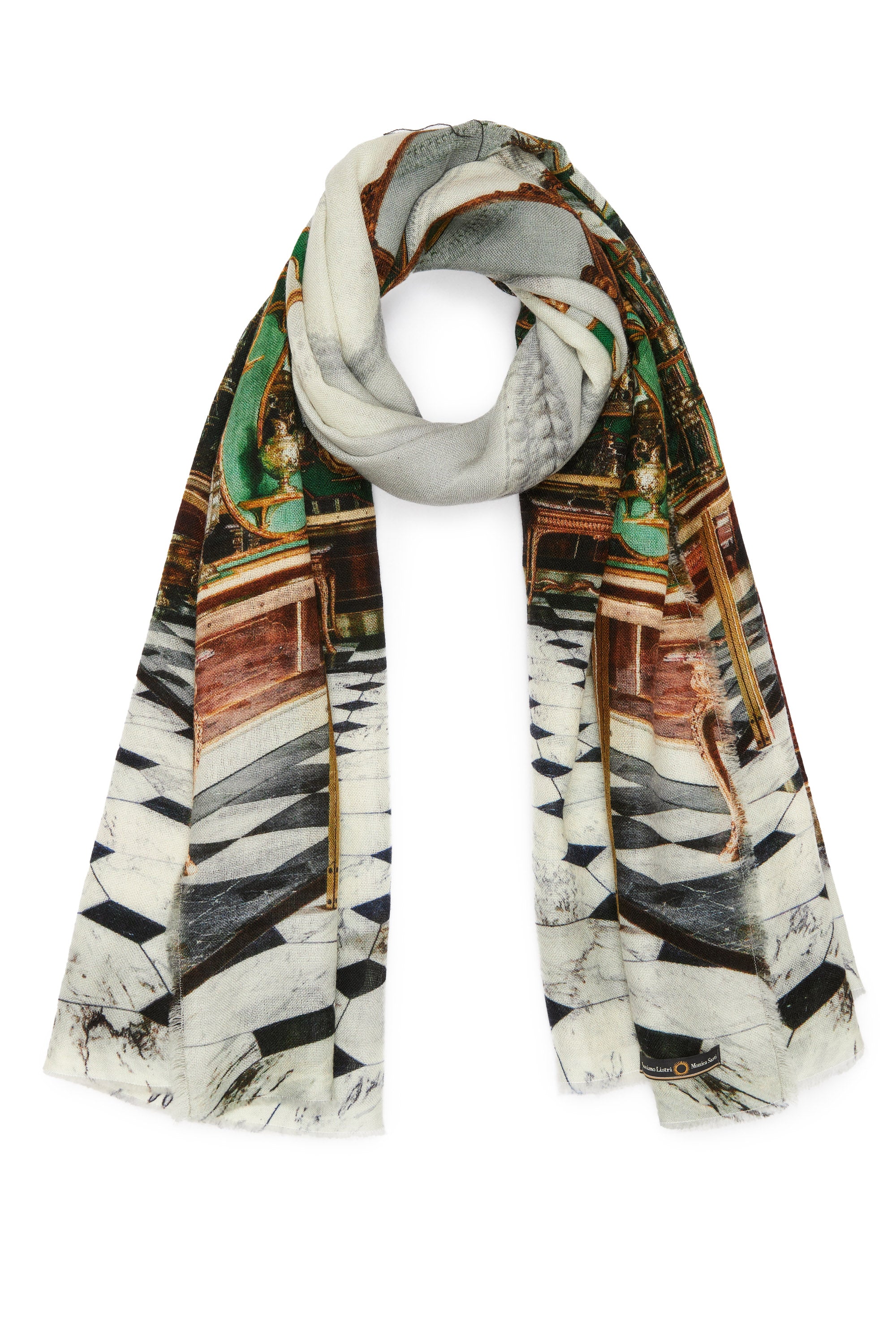 Grotta Verde wool scarf