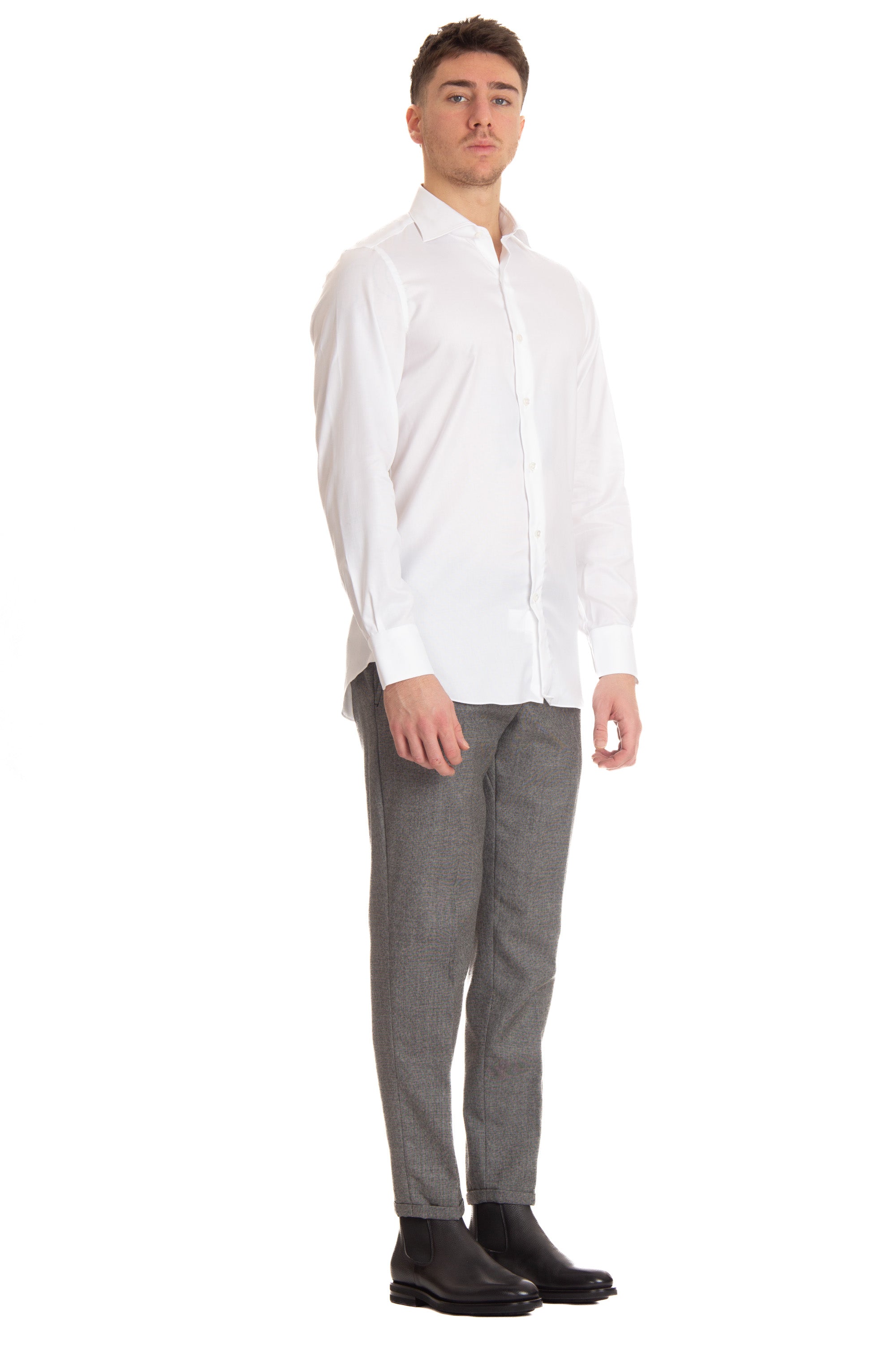 Tailored shirt in Traveler cotton