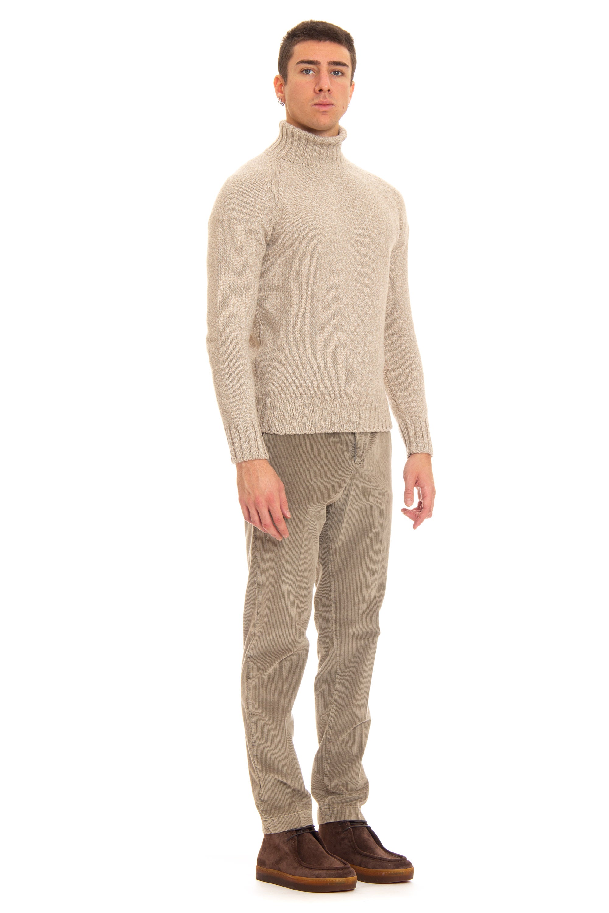 Recycled cashmere turtleneck sweater