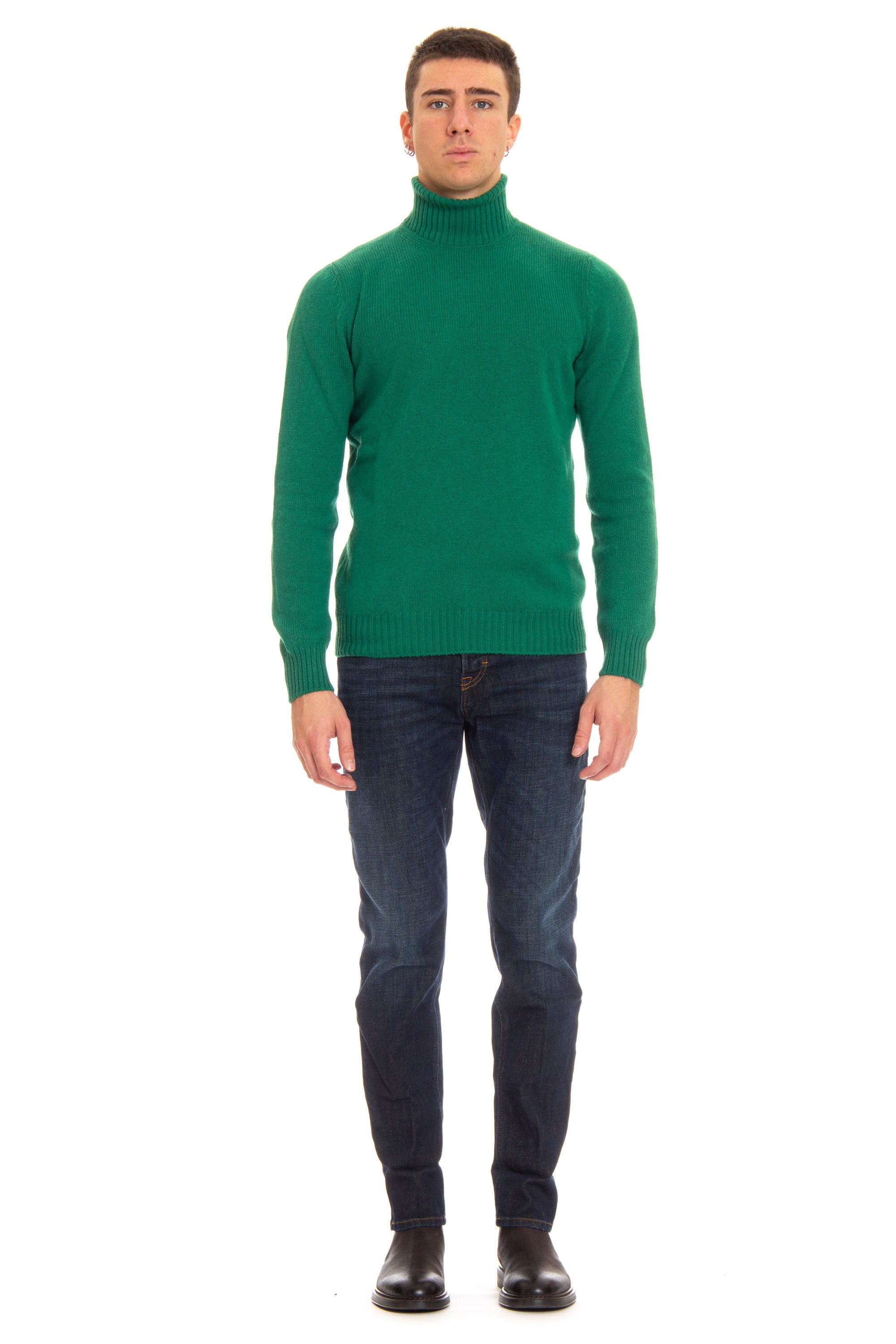 Rollkragenpullover aus Airwool-Schurwolle