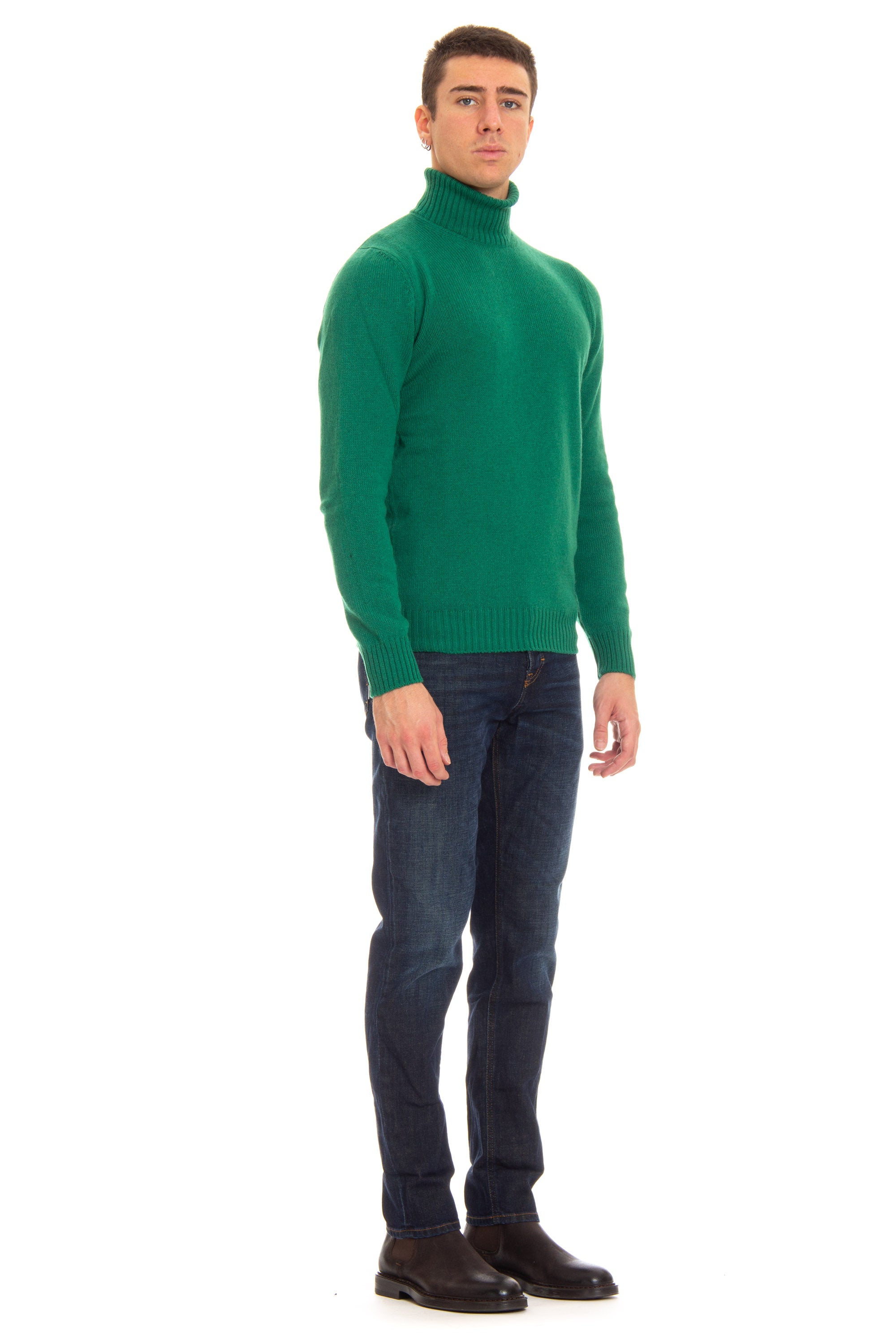 Rollkragenpullover aus Airwool-Schurwolle