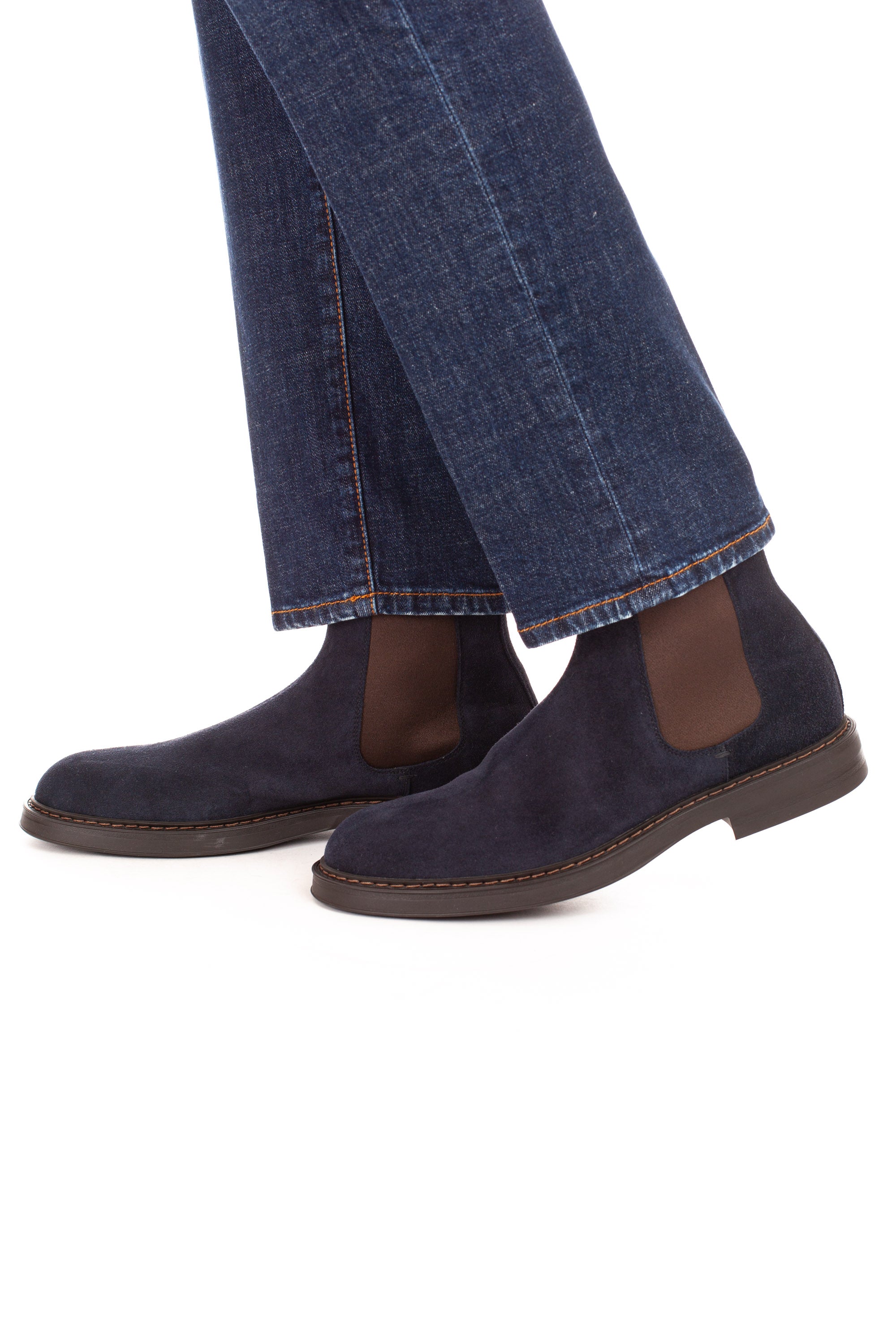 Suede ankle boot