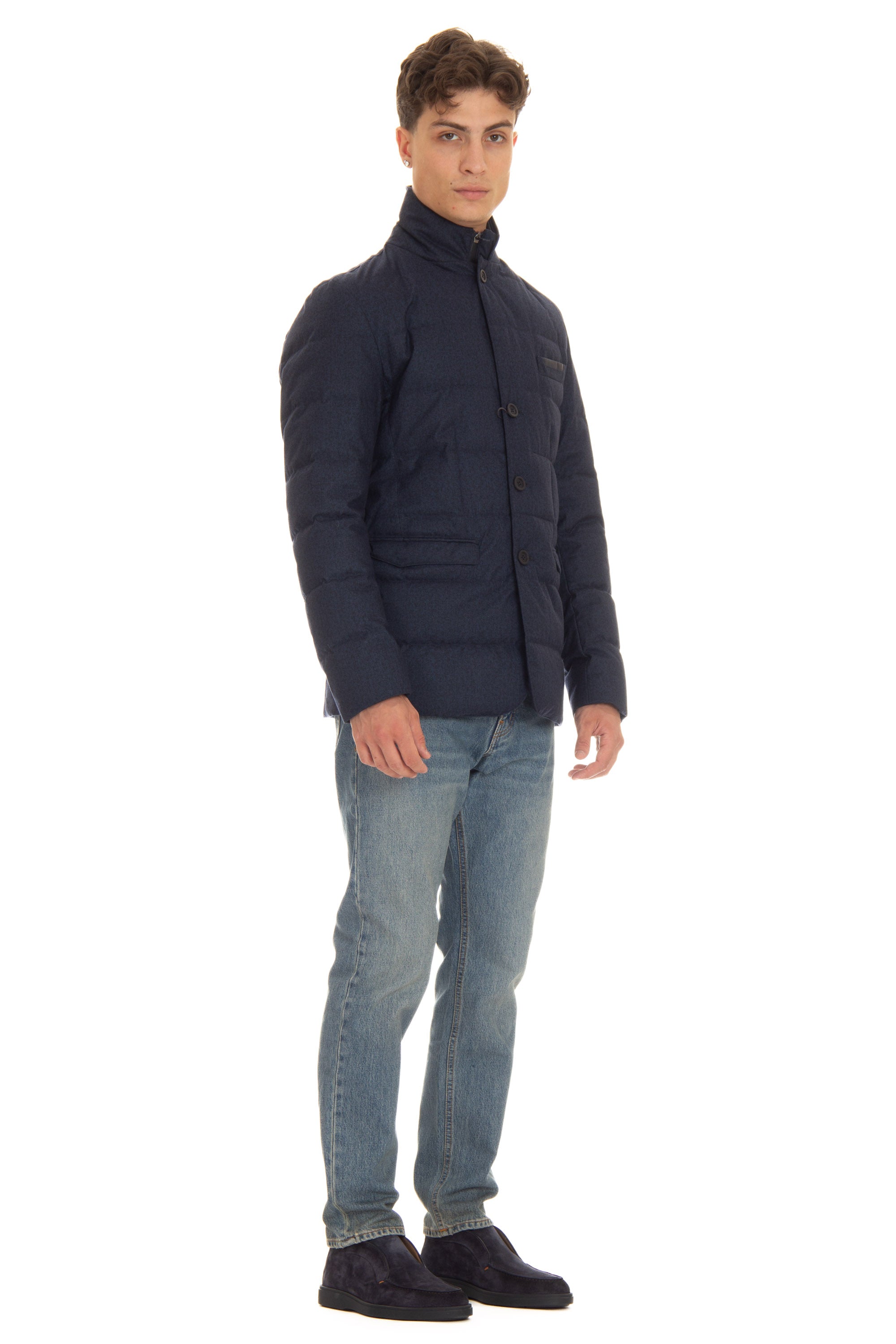 Laminar line down jacket