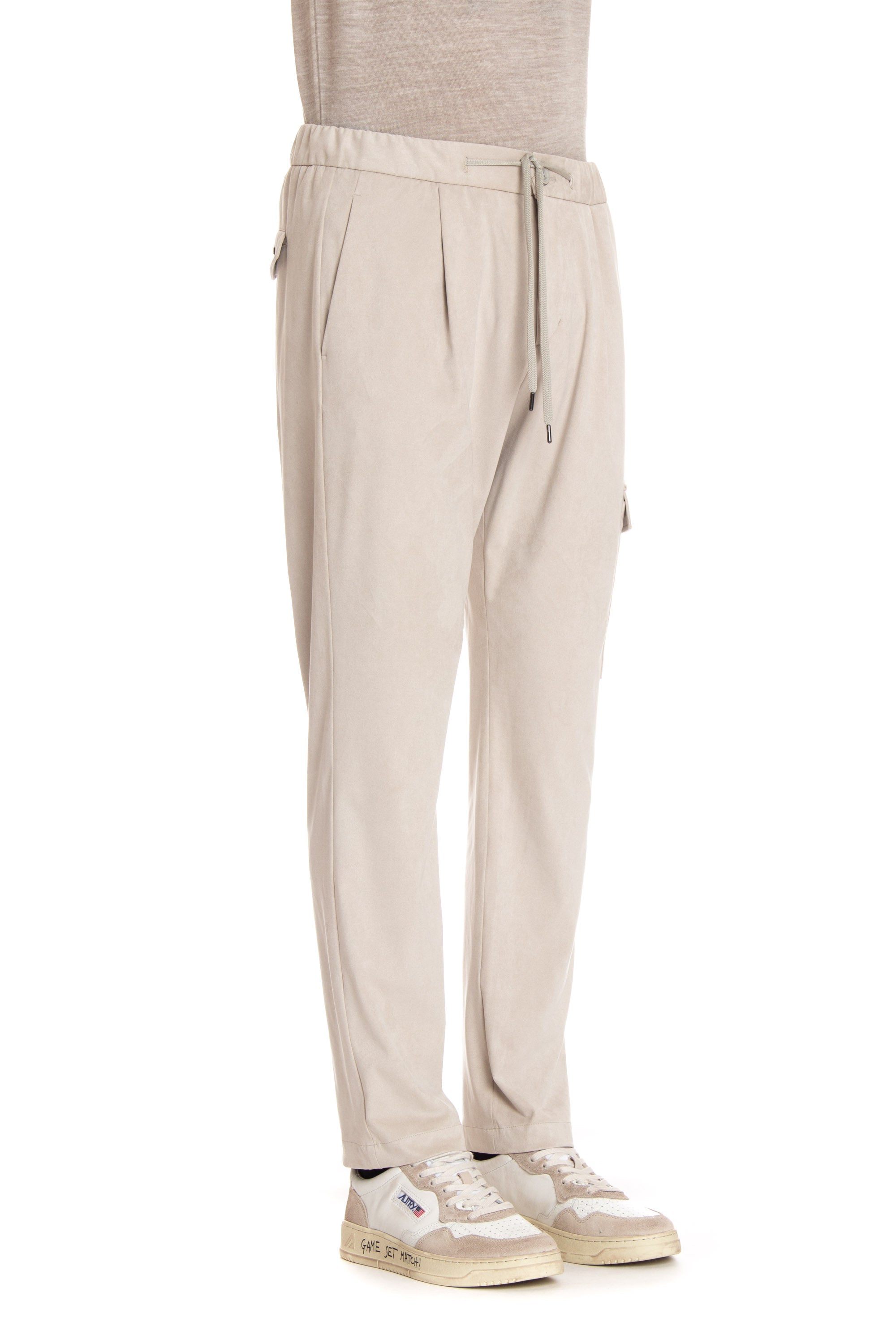 Alcantara cargo trousers