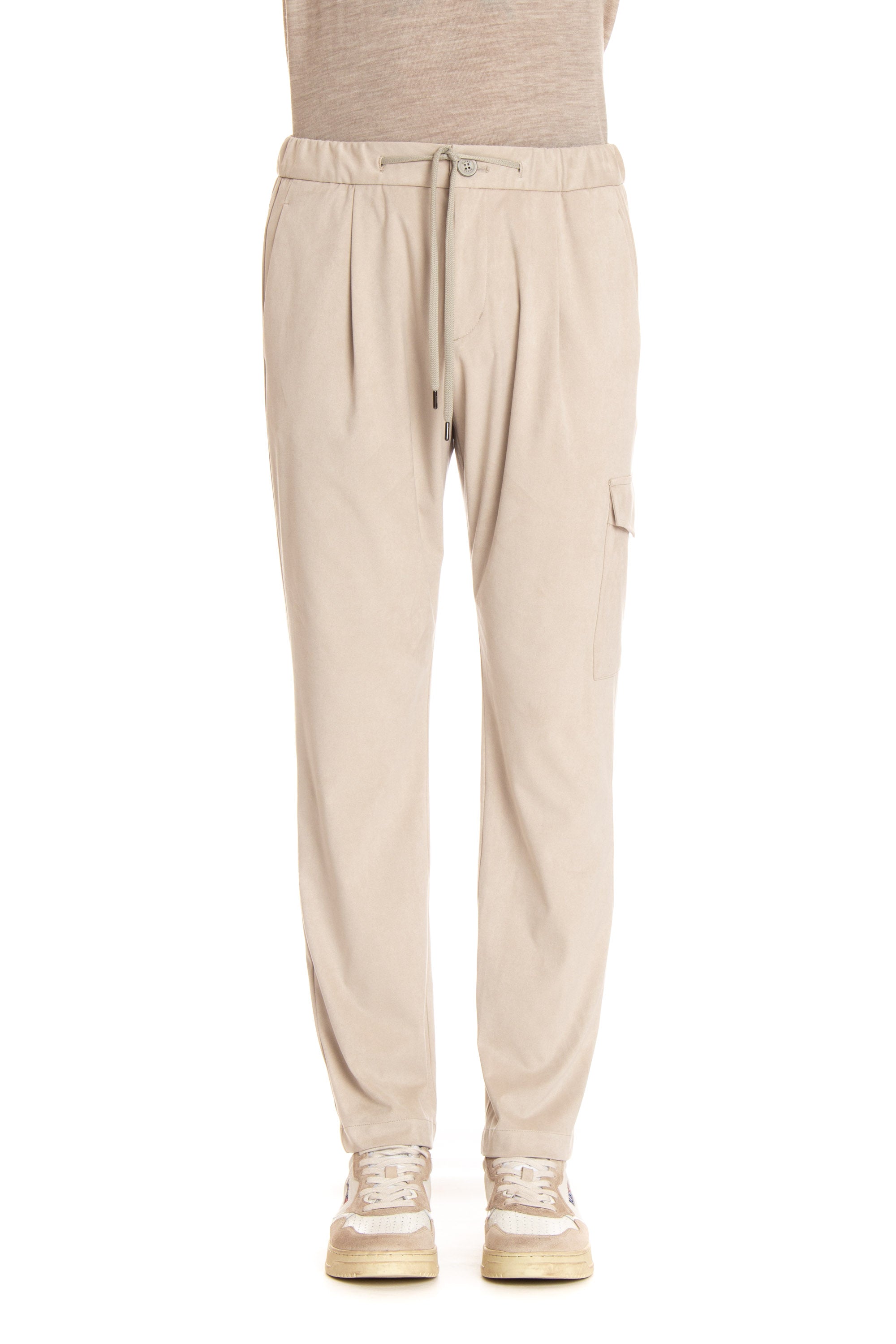 Alcantara cargo trousers