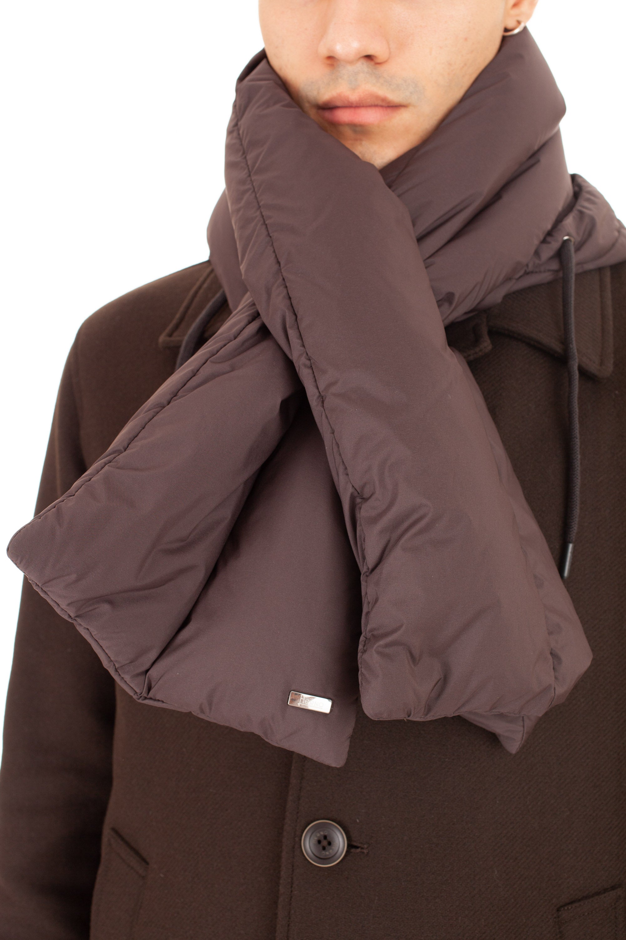 Laminar line down neck warmer