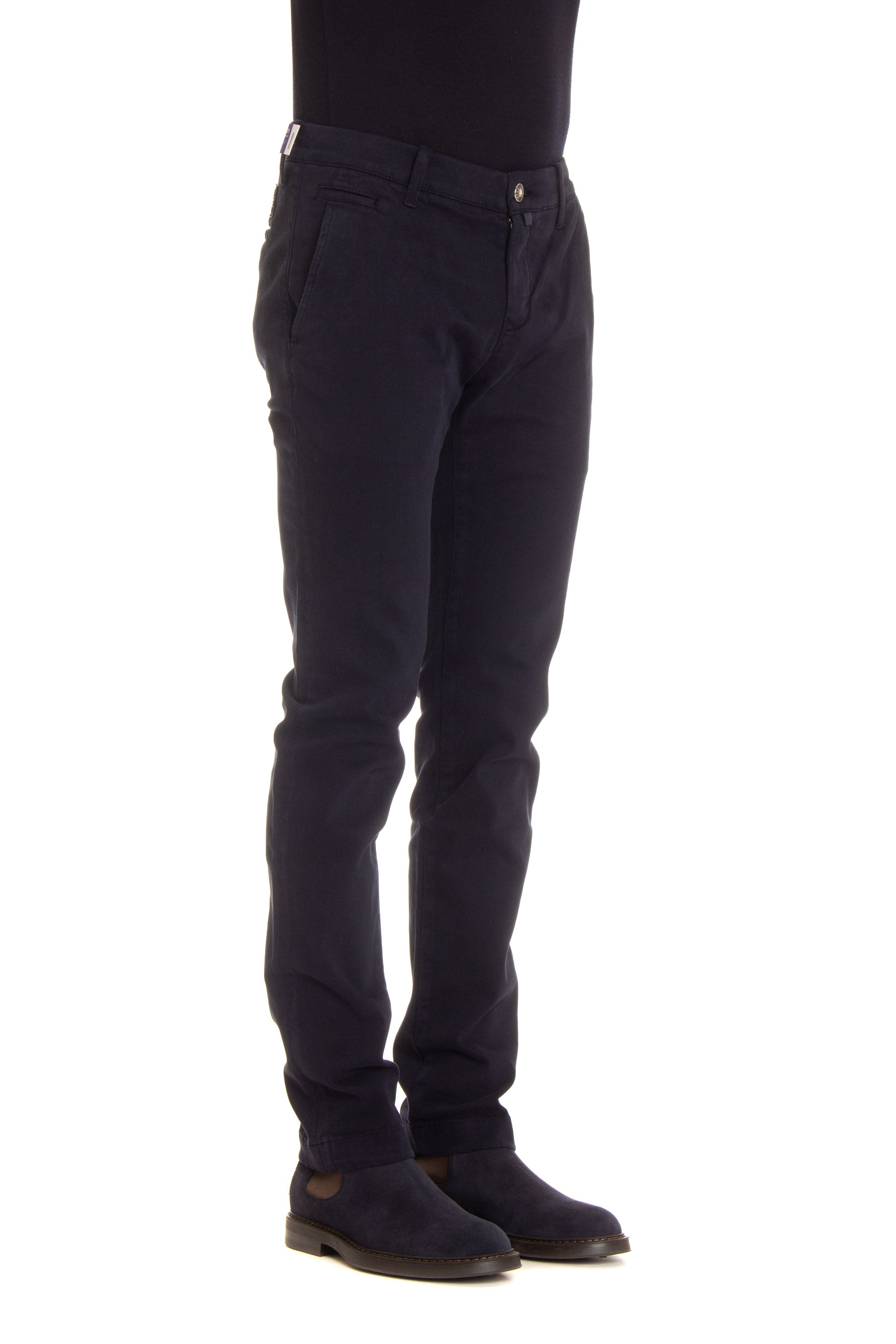 Pantalone 5 tasche color in cotone mano pesca mod. Bobby