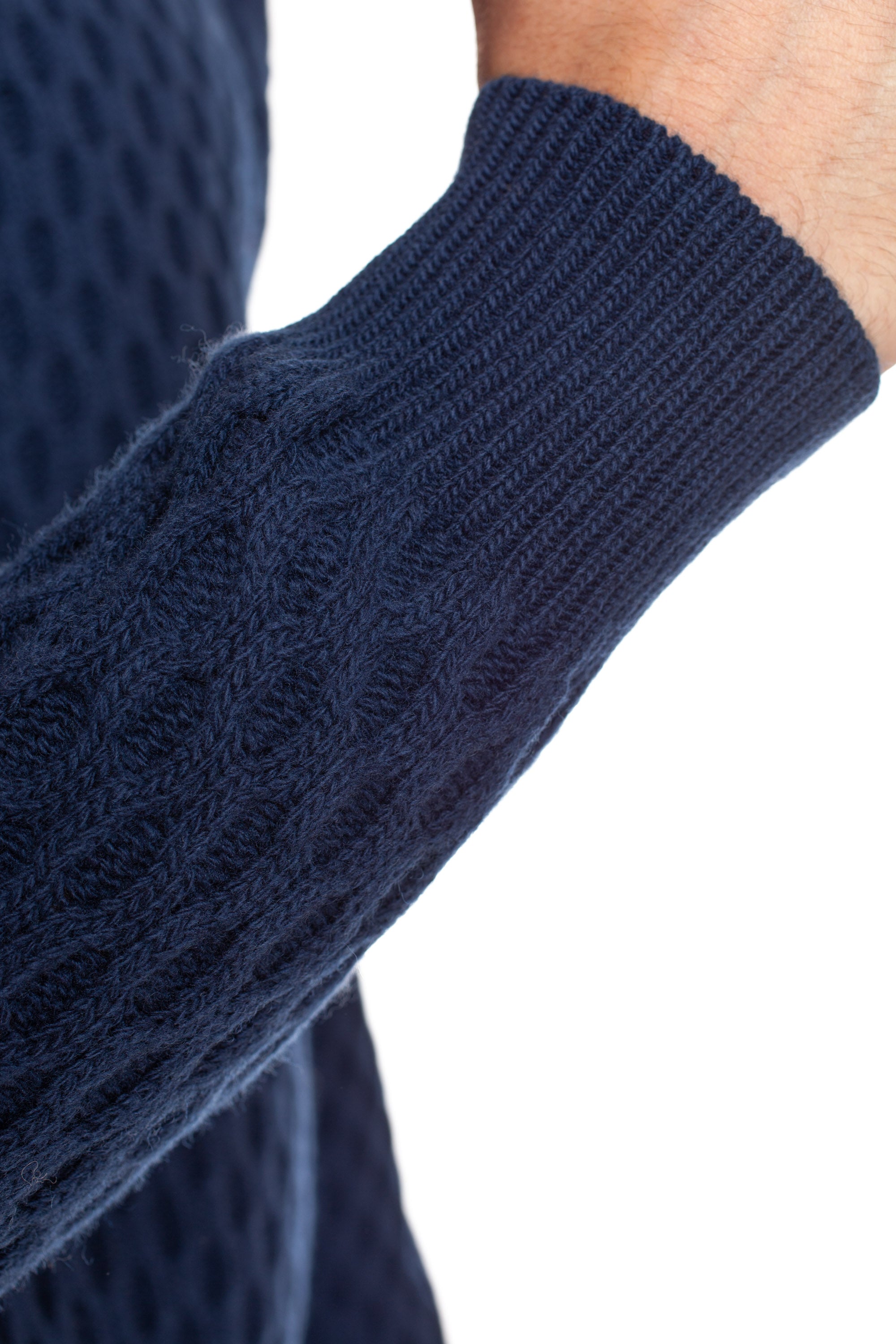 Aran wool turtleneck