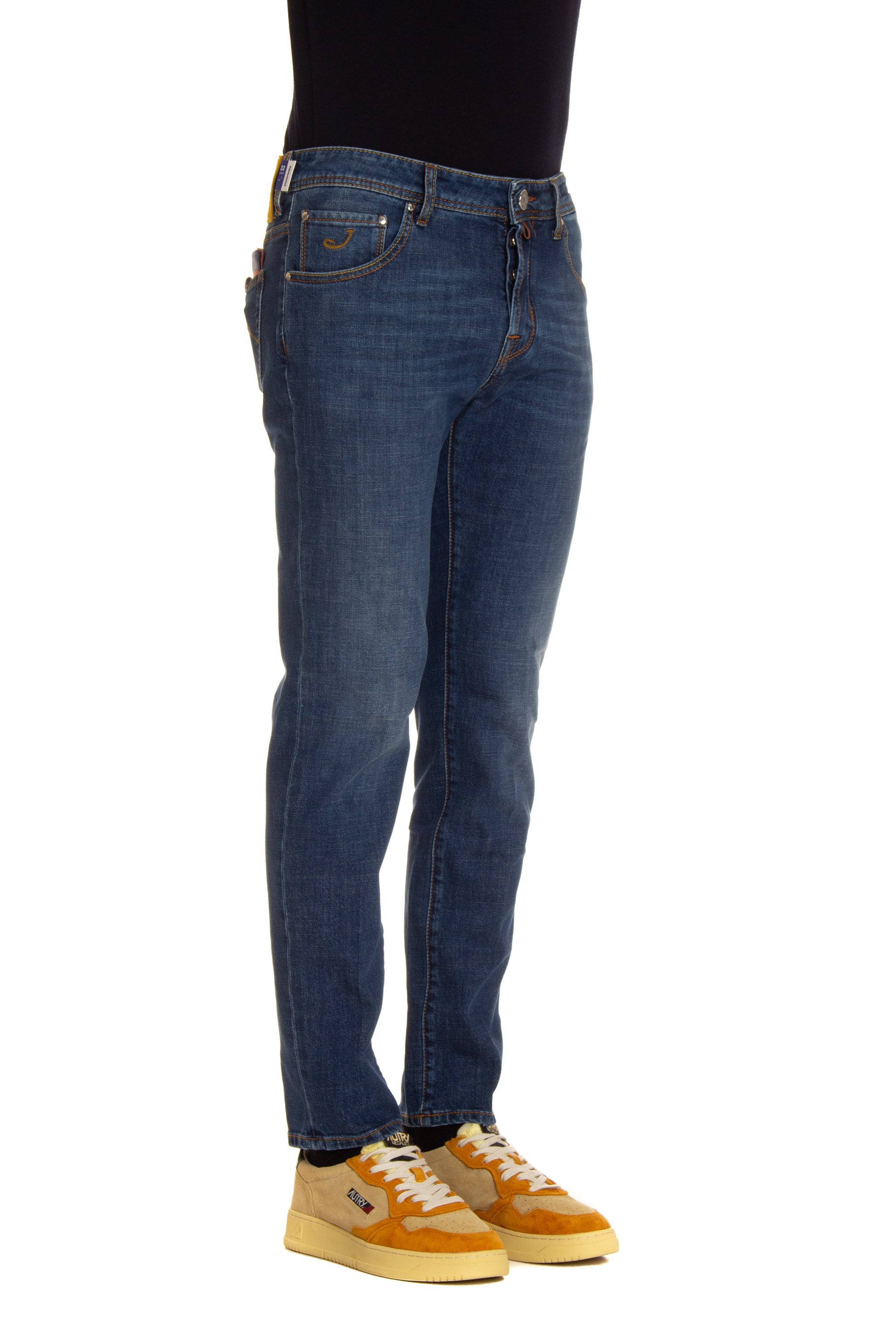 Jeans etichetta gialla in cavallino Scott fit