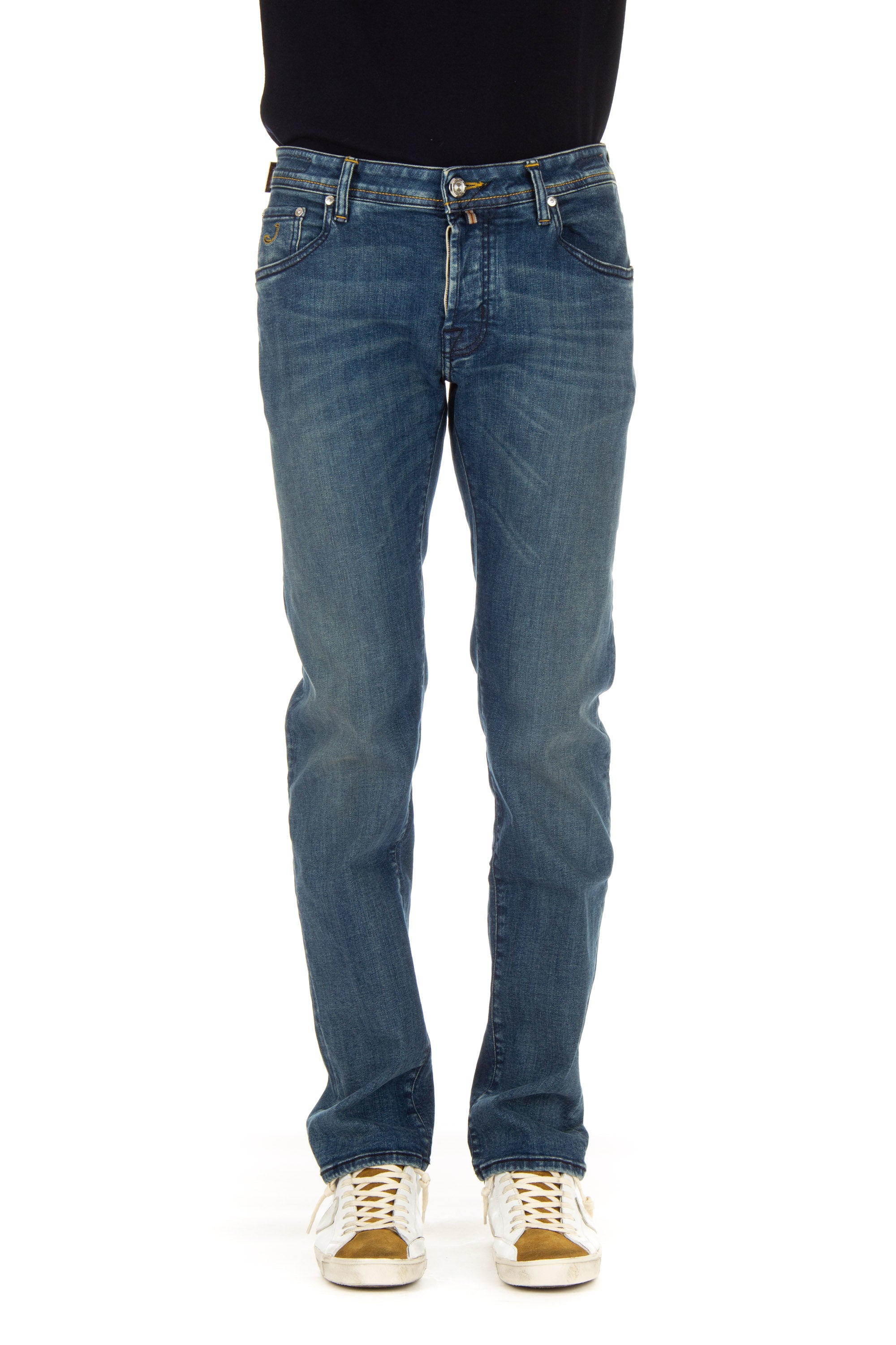 Jeans limited edition etichetta senape nick fit