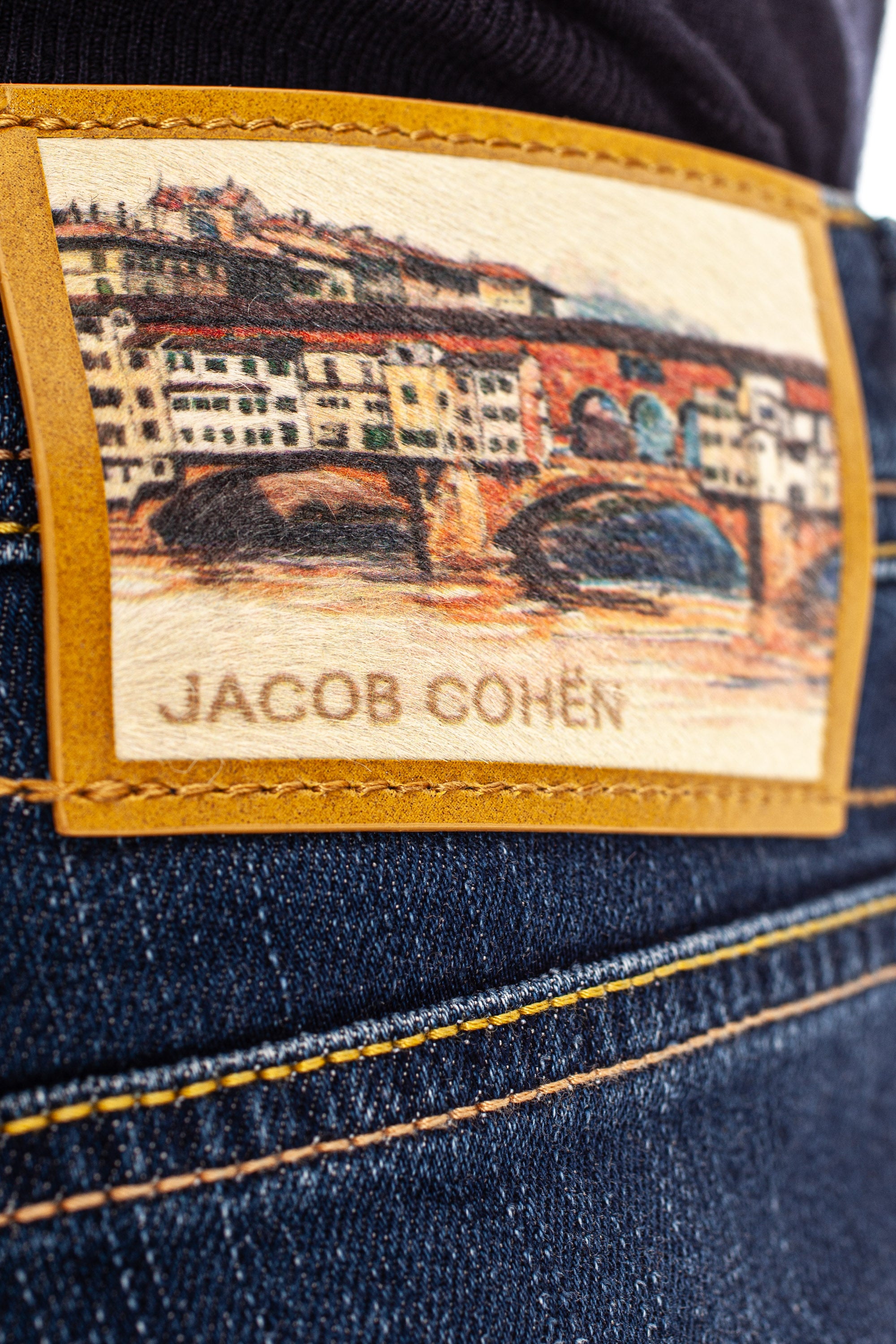 Jeans in Sonderedition mit Firenze-Fit-Barny-Label