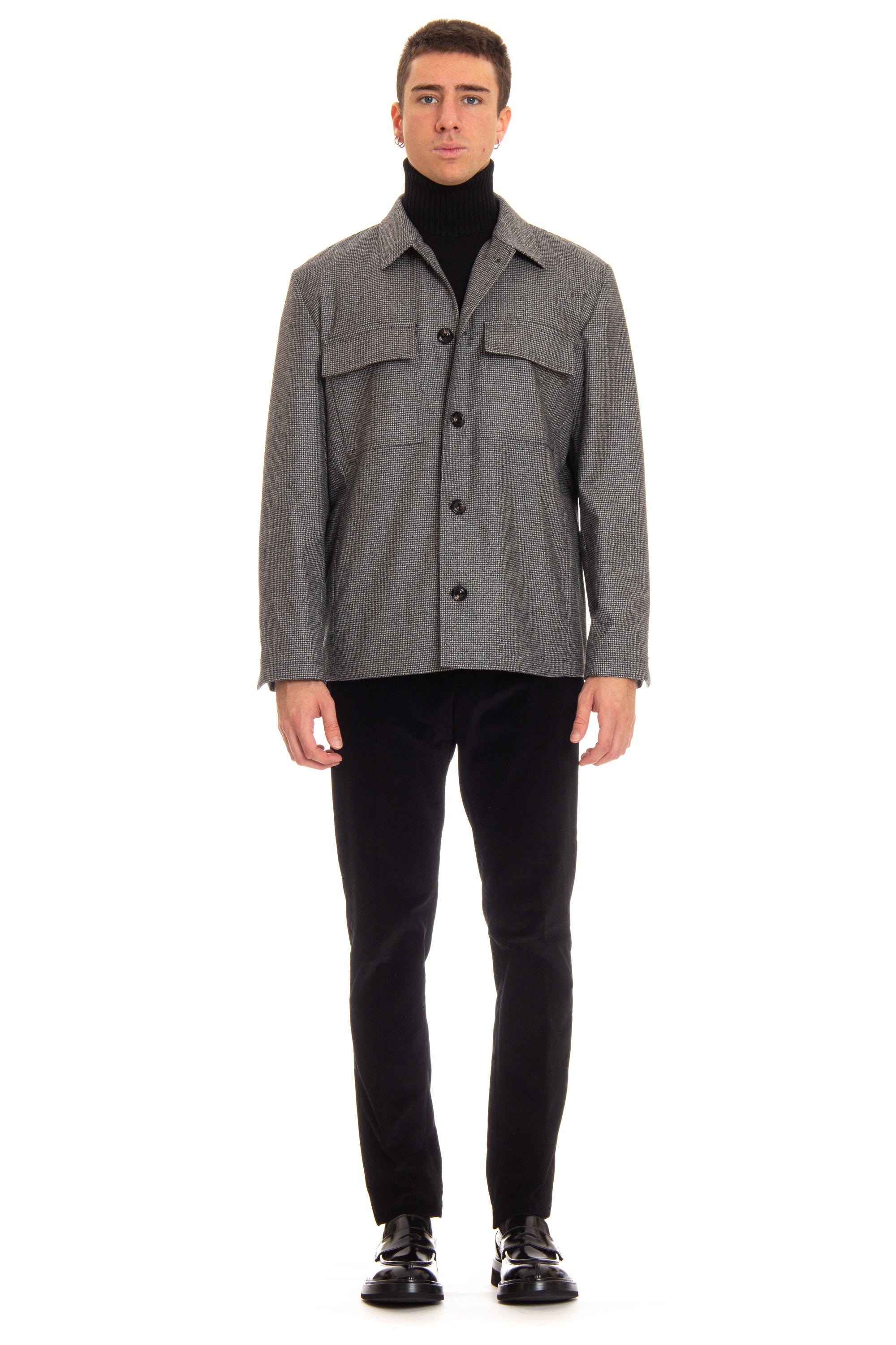 Lardini Overshirt in lana/cashmere ITUGO3 ITSK61422 920 