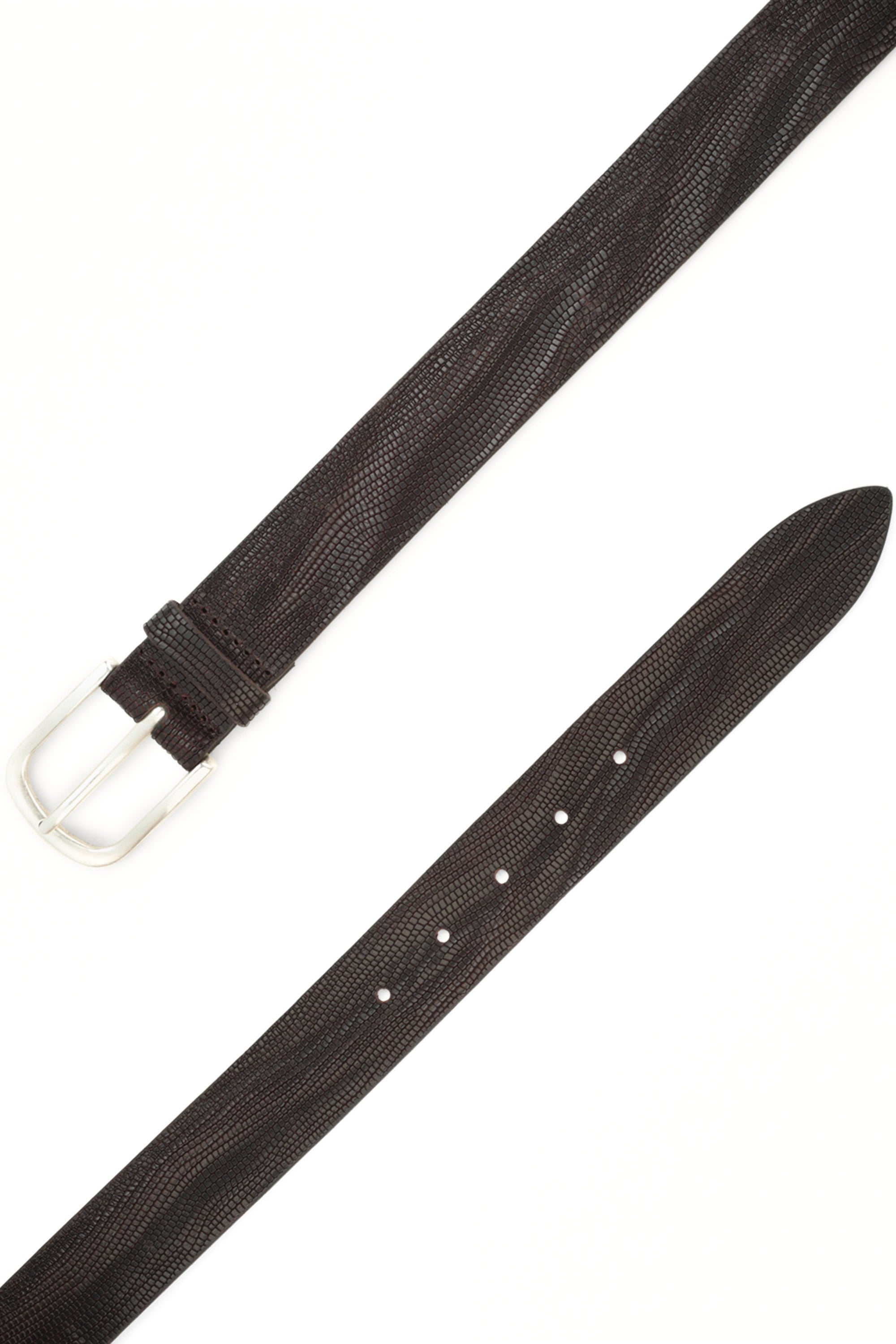 Stingray effect leather belt