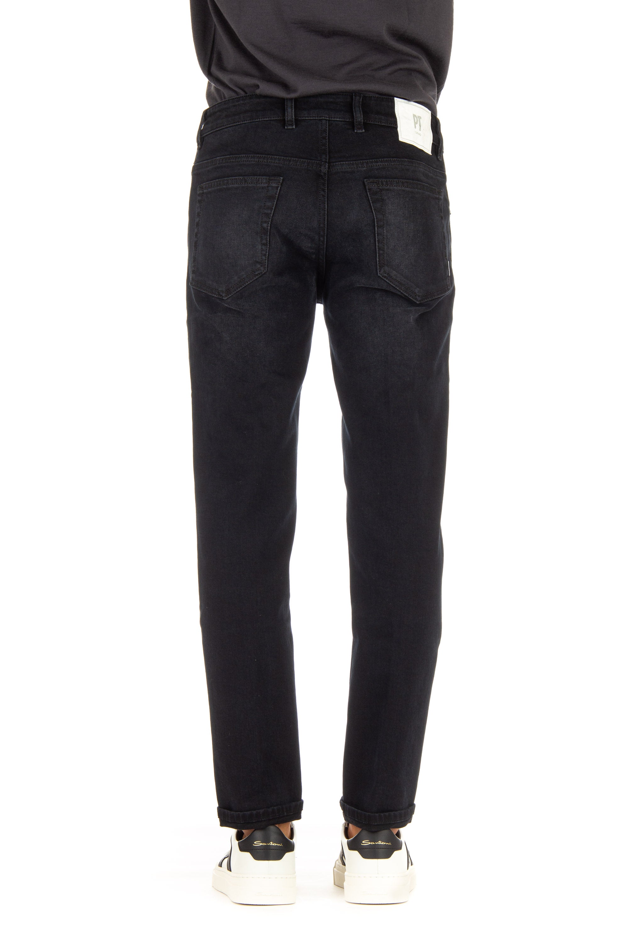 Reggae fit black denim jeans