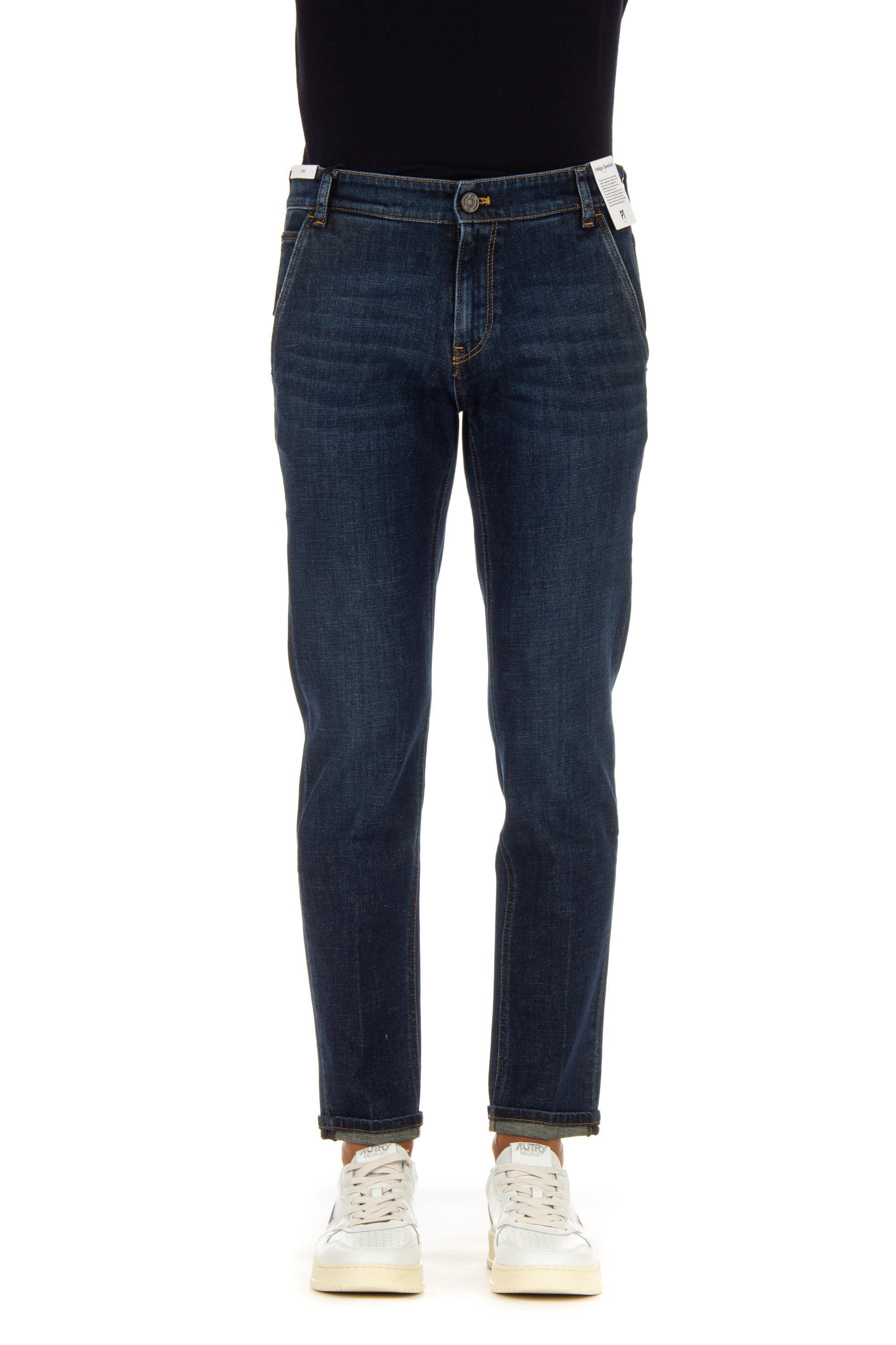 Indie fit dark denim jeans