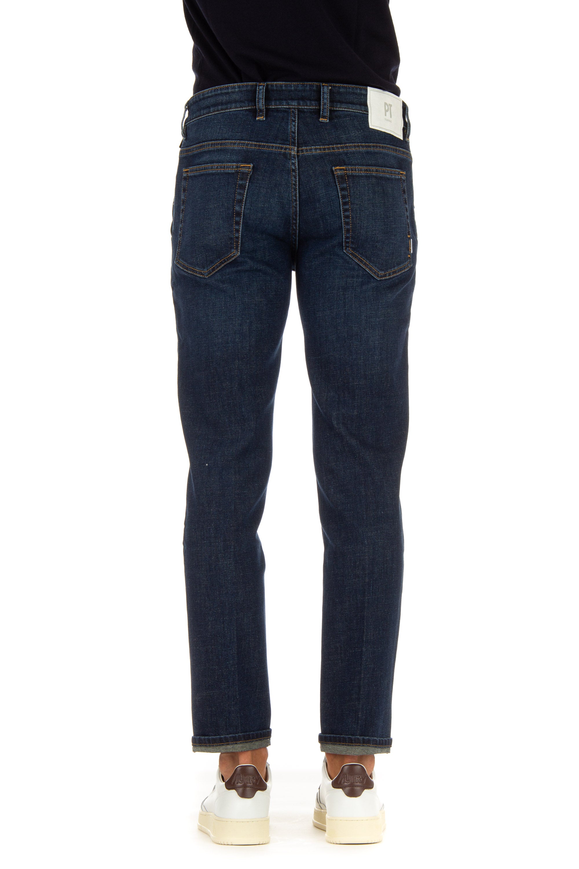 Jeans denim scuro indie fit