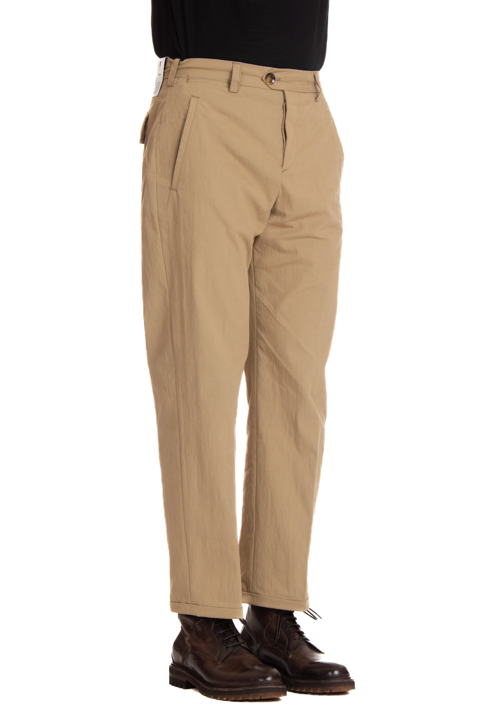 Winter poplin trousers from The Writer line