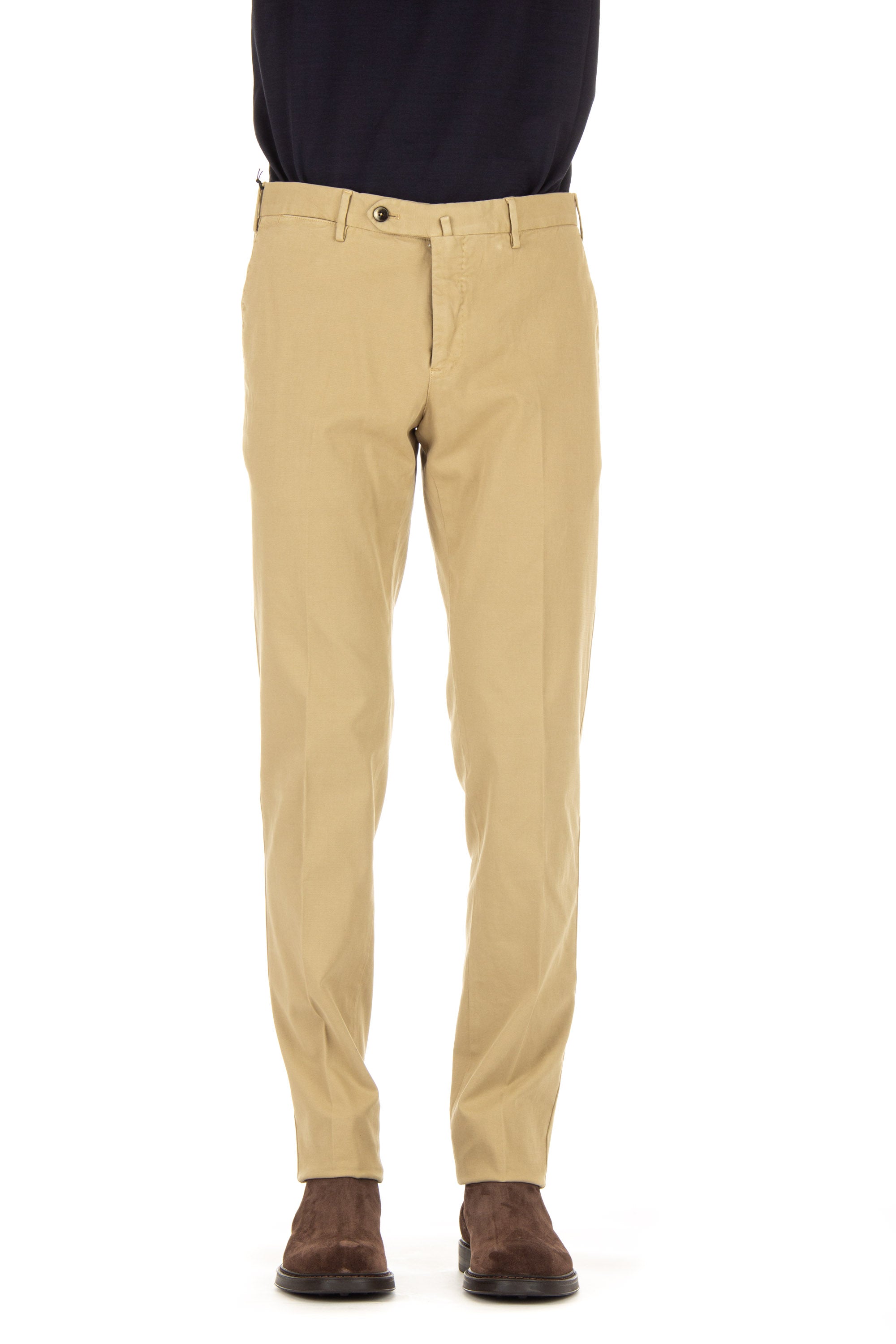 Pantalone in twill di cotone slim fit