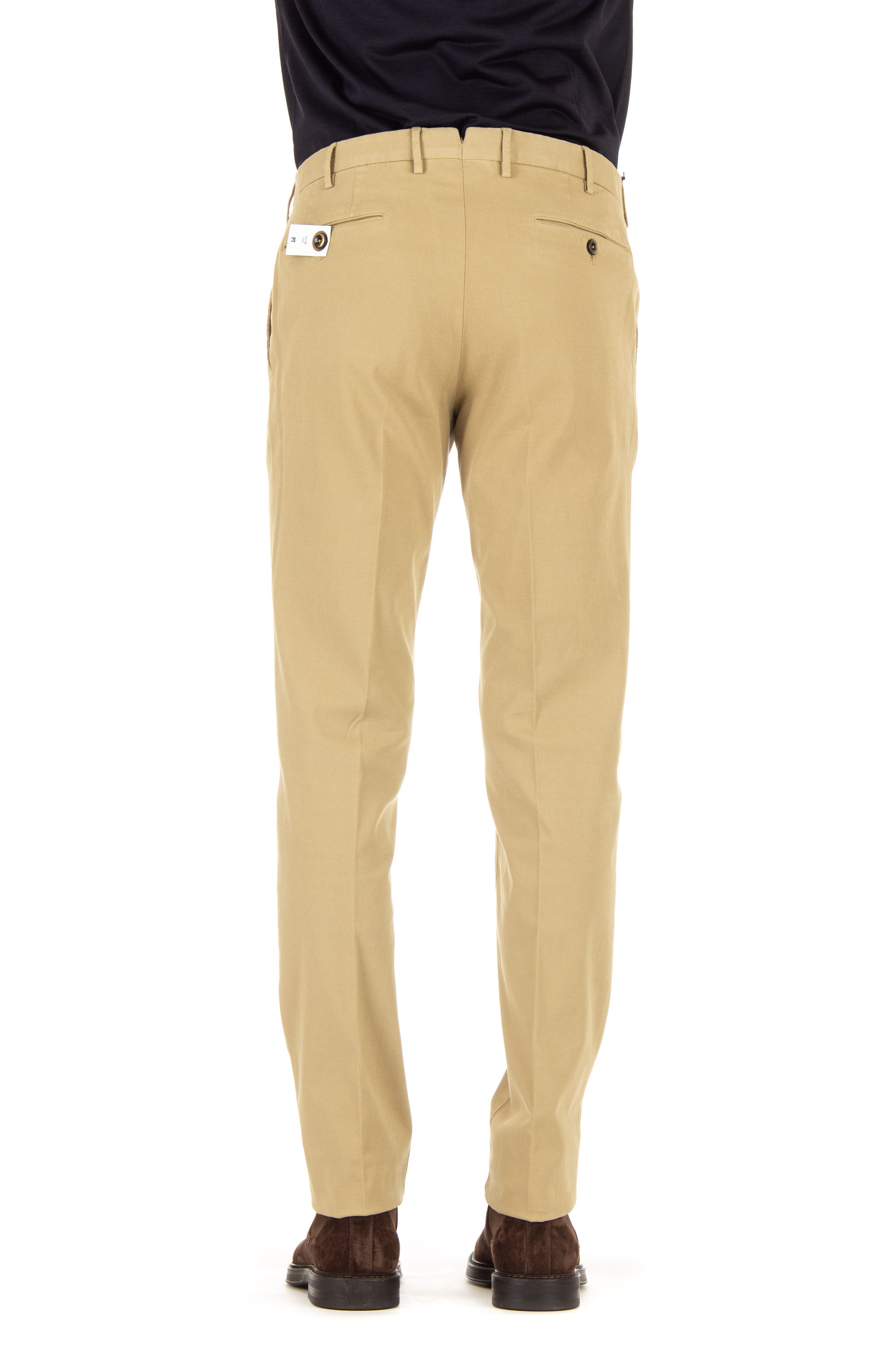 Pantalone in twill di cotone slim fit