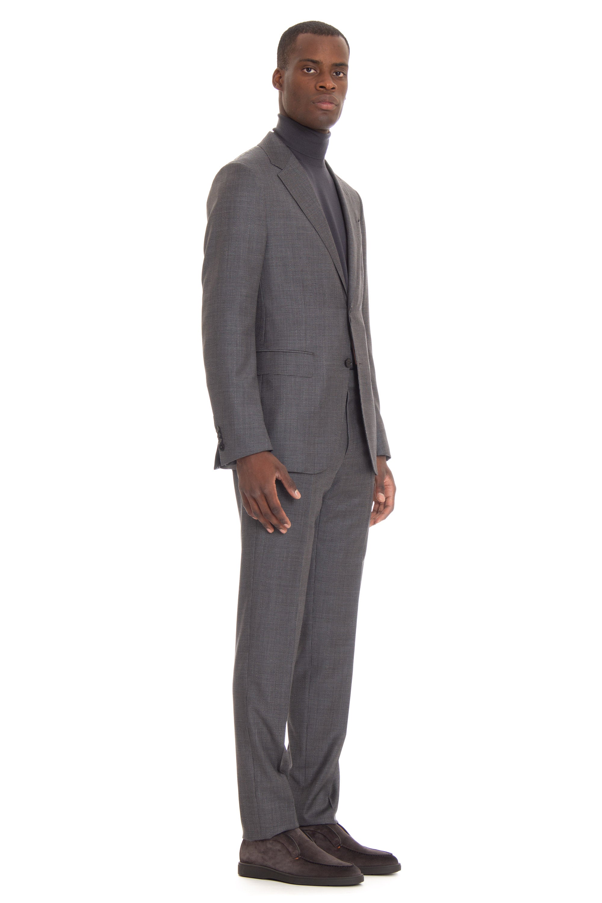 Houndstooth wool suit