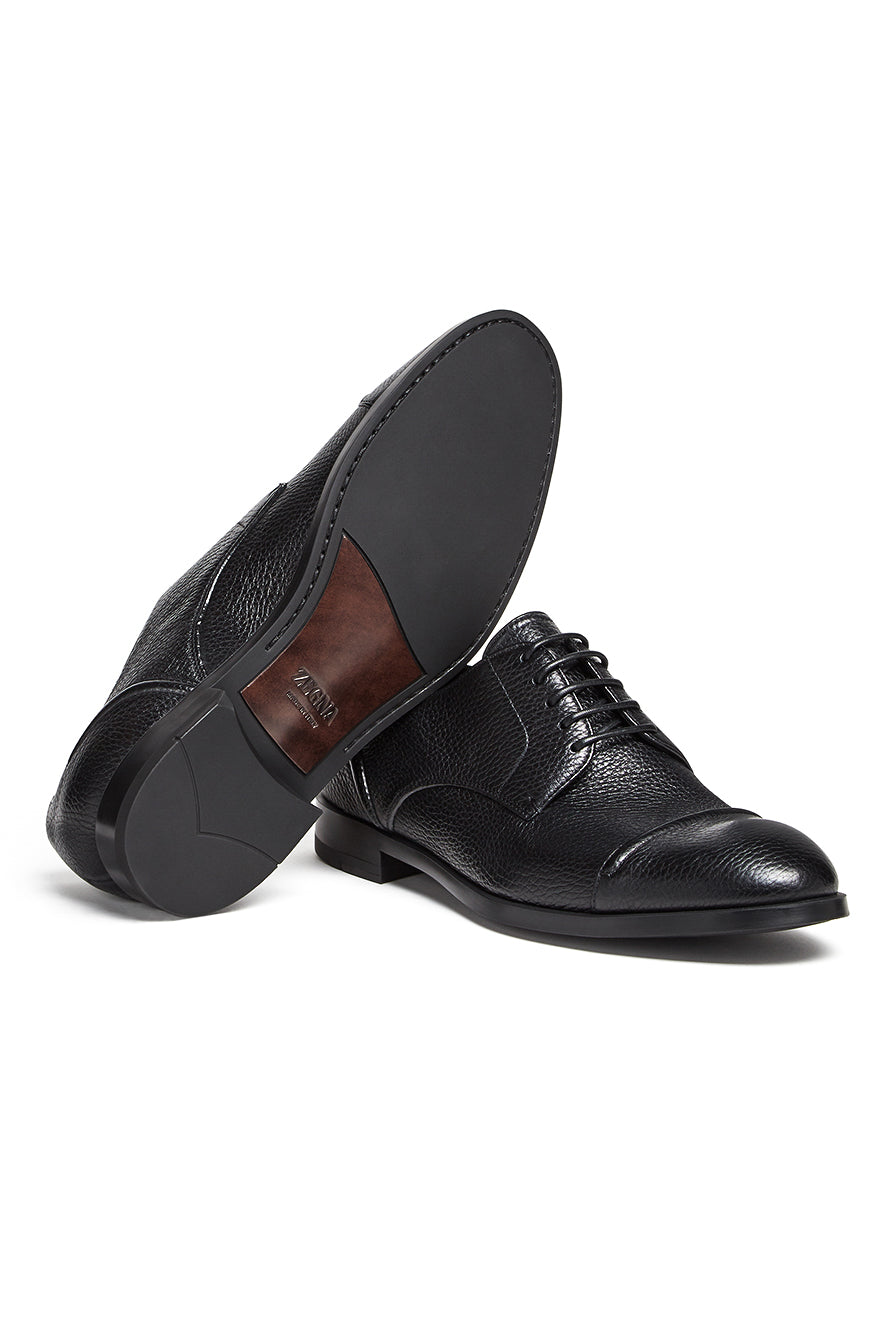 Derby flex shoe in deerskin mod. Siena