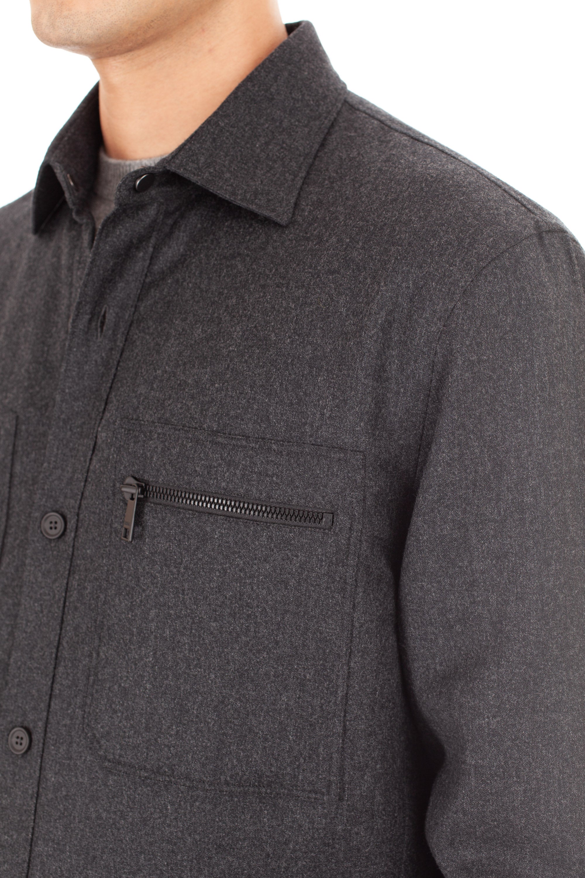 Overshirt in techmerino